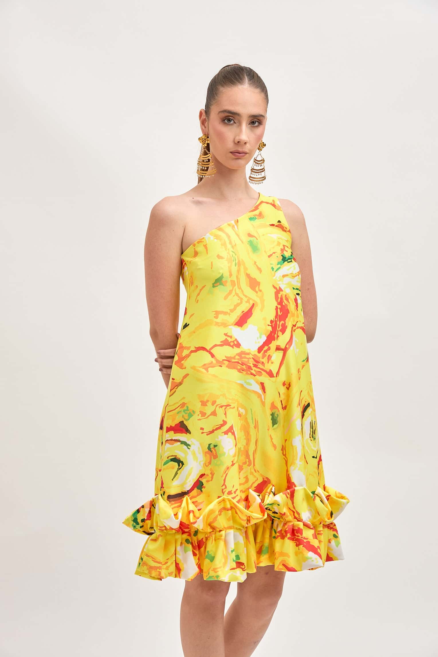 Vestido Chiquima Amarillo Estampado - miniatura 5