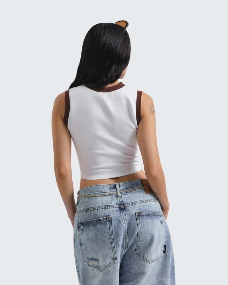 Crop Top Blanco Royal Muse - miniatura 6