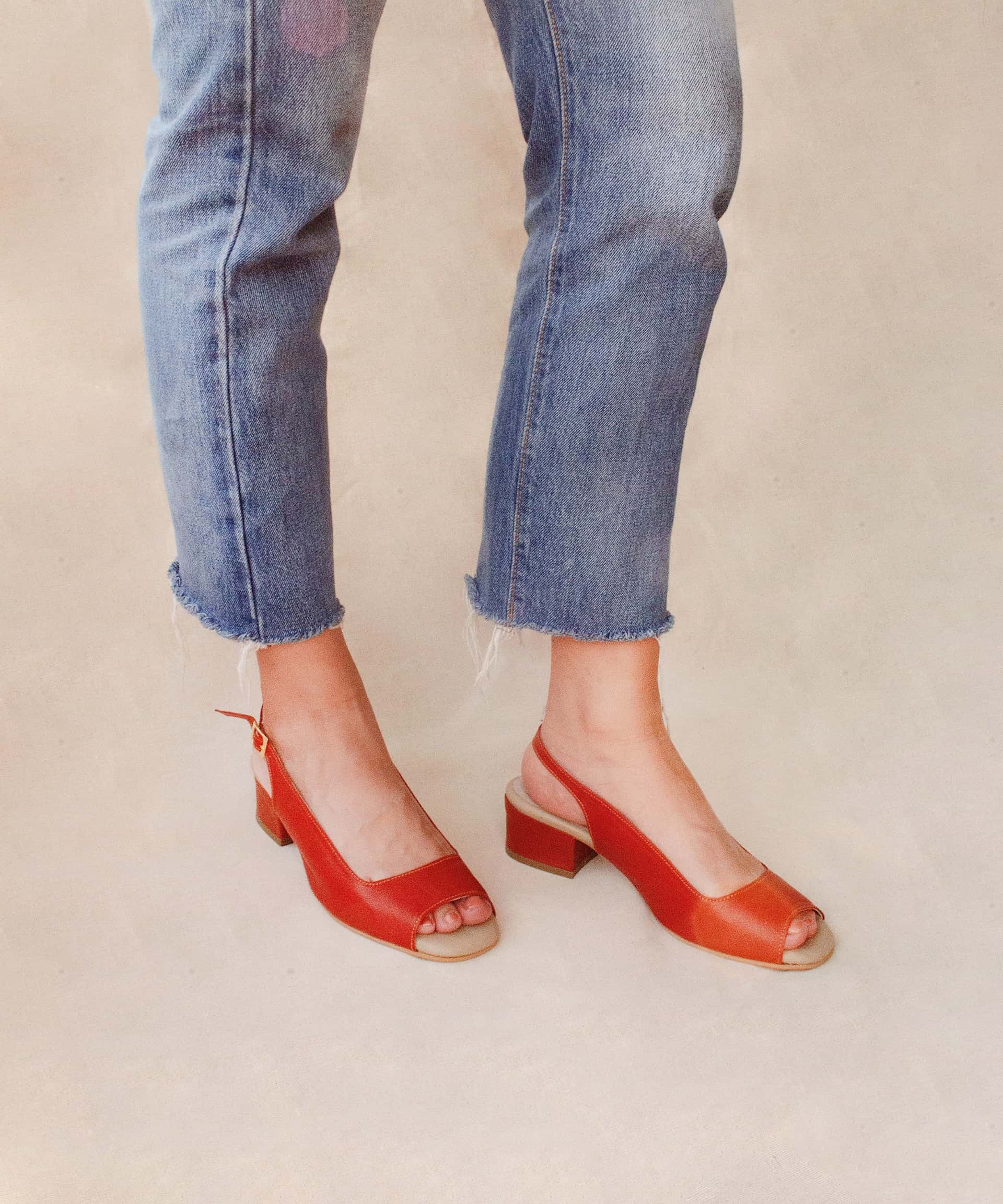 Open-toe Classic Sandal | Terracota