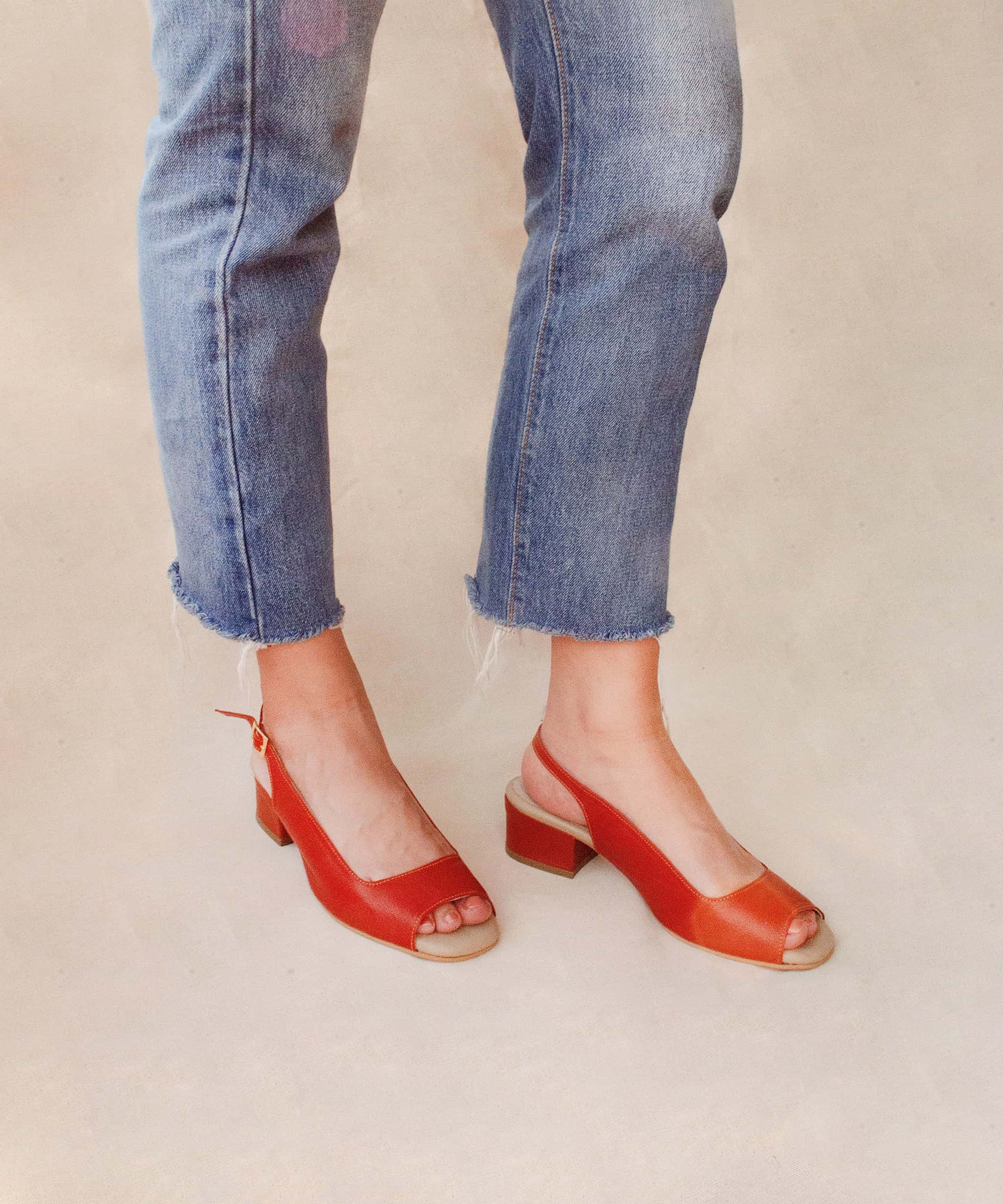 Open-toe Classic Sandal | Terracota