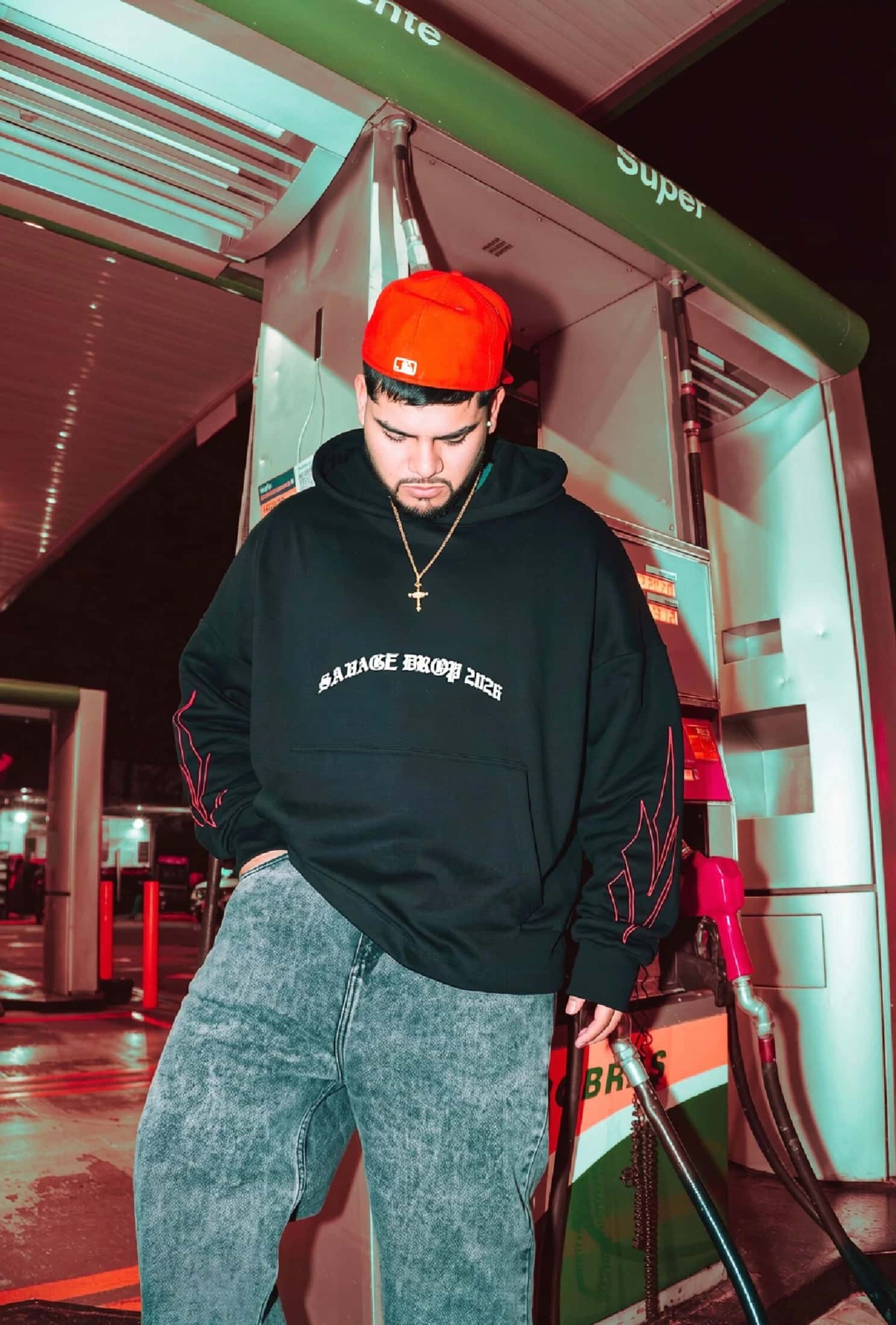 Hoodie Boxy fit Negro Savage drop 2026 - miniatura 4