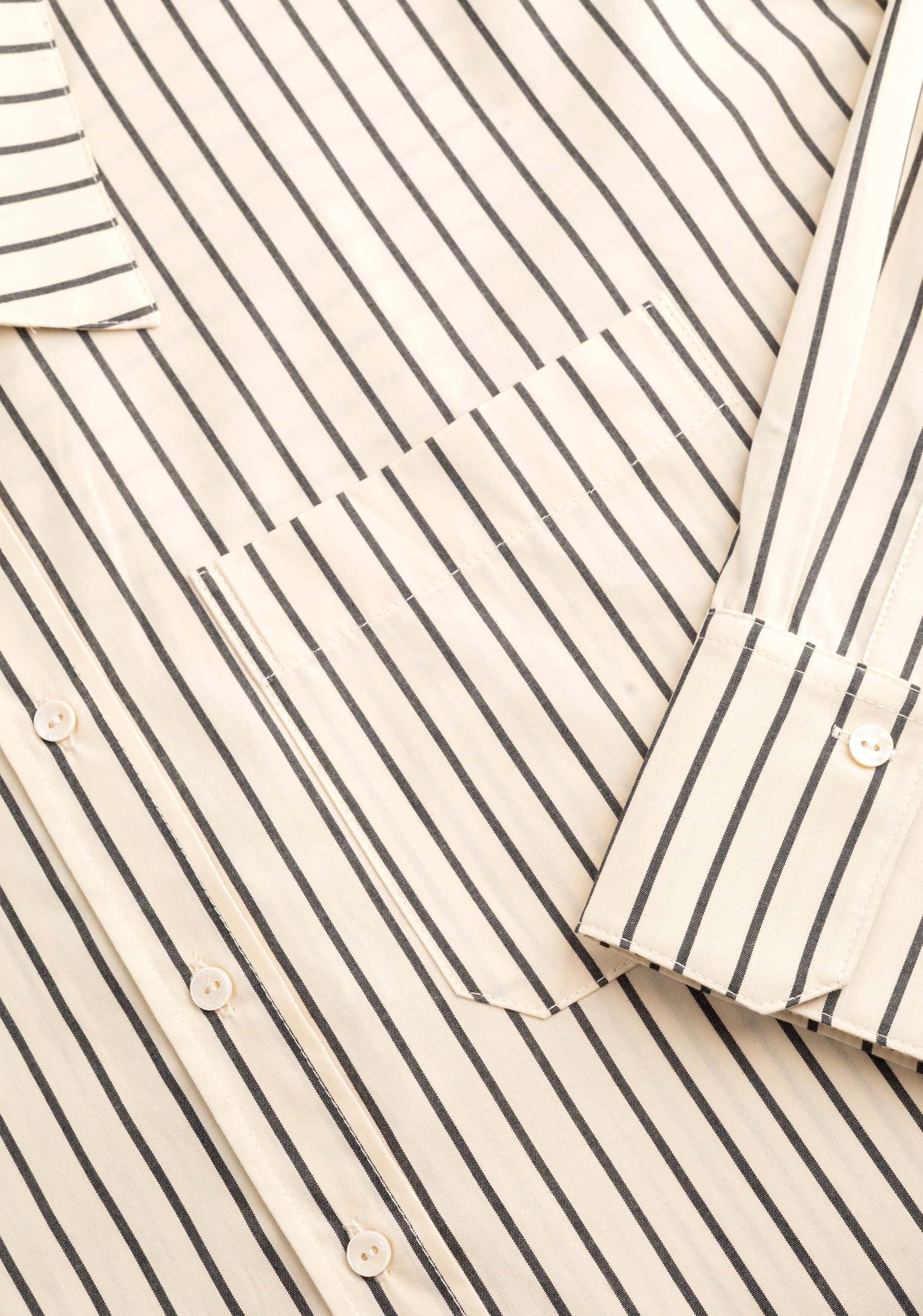 Camisa M Antonella Rayas GRD Beige - miniatura 2