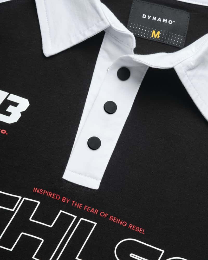 Polo Negro Oversize Fast Lane - miniatura 2