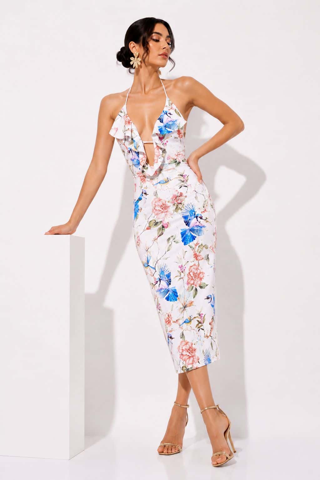 Vestido Pelicano Estampado - miniatura 1