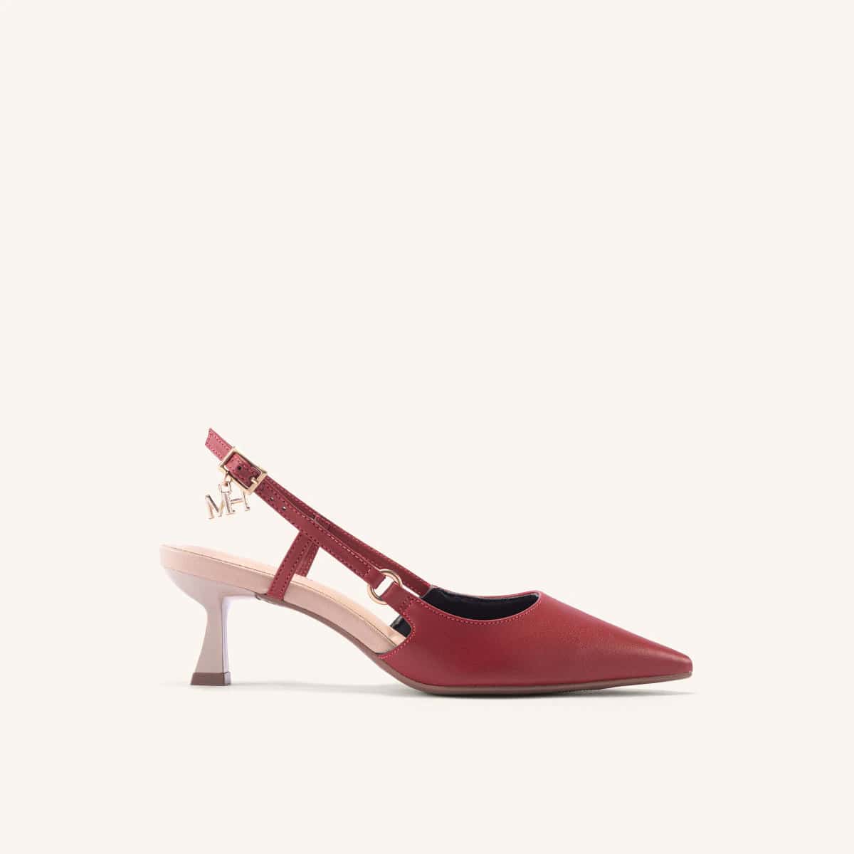 Tacones Bautista Rojo Nude Brisabonita