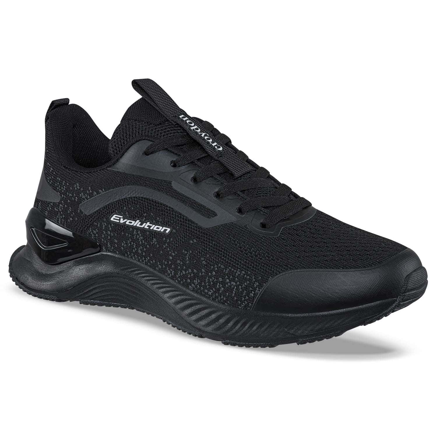 Tenis Running Habar Negro-Negro Croydon para Hombre