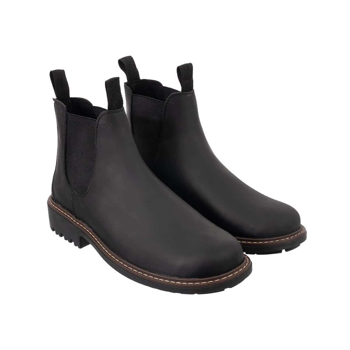 Botas Chelsea Sol Hombre Cuero Graso Negro - miniatura 1