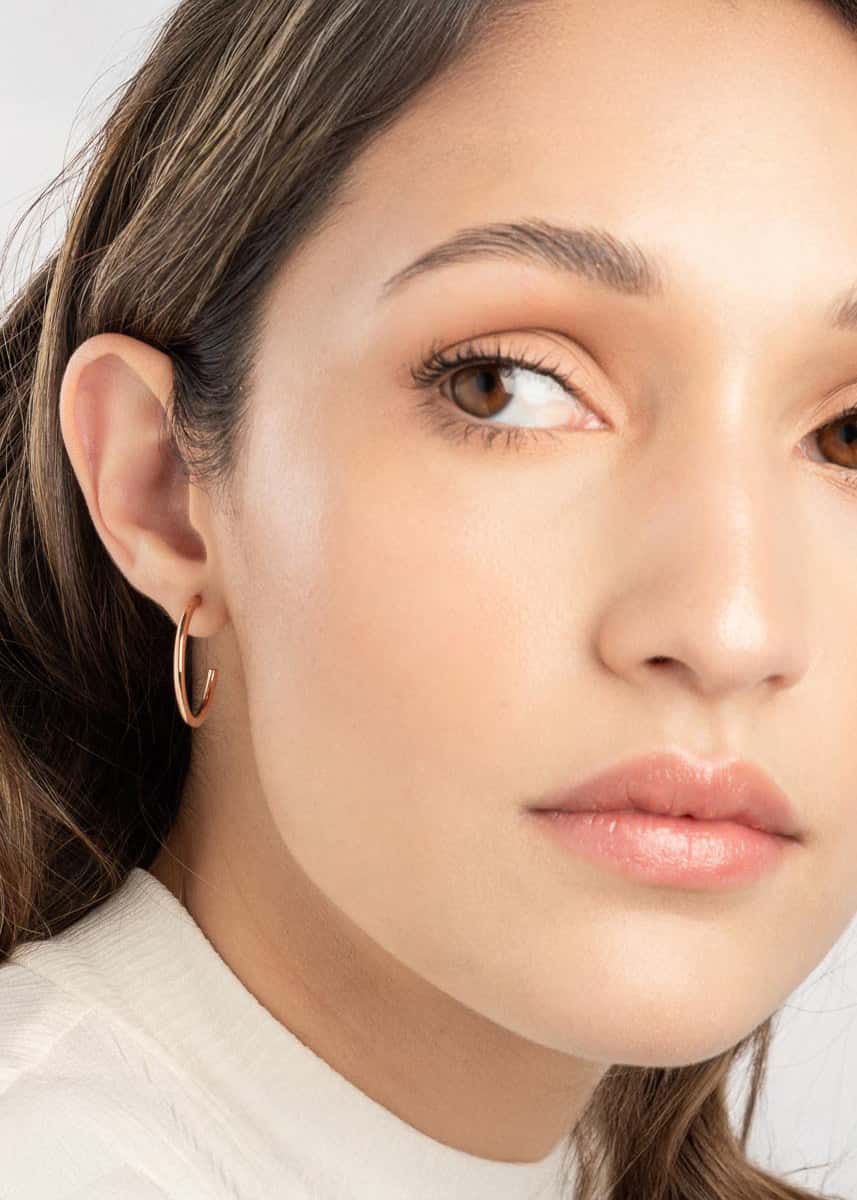Small Thin Hoops Dorado
