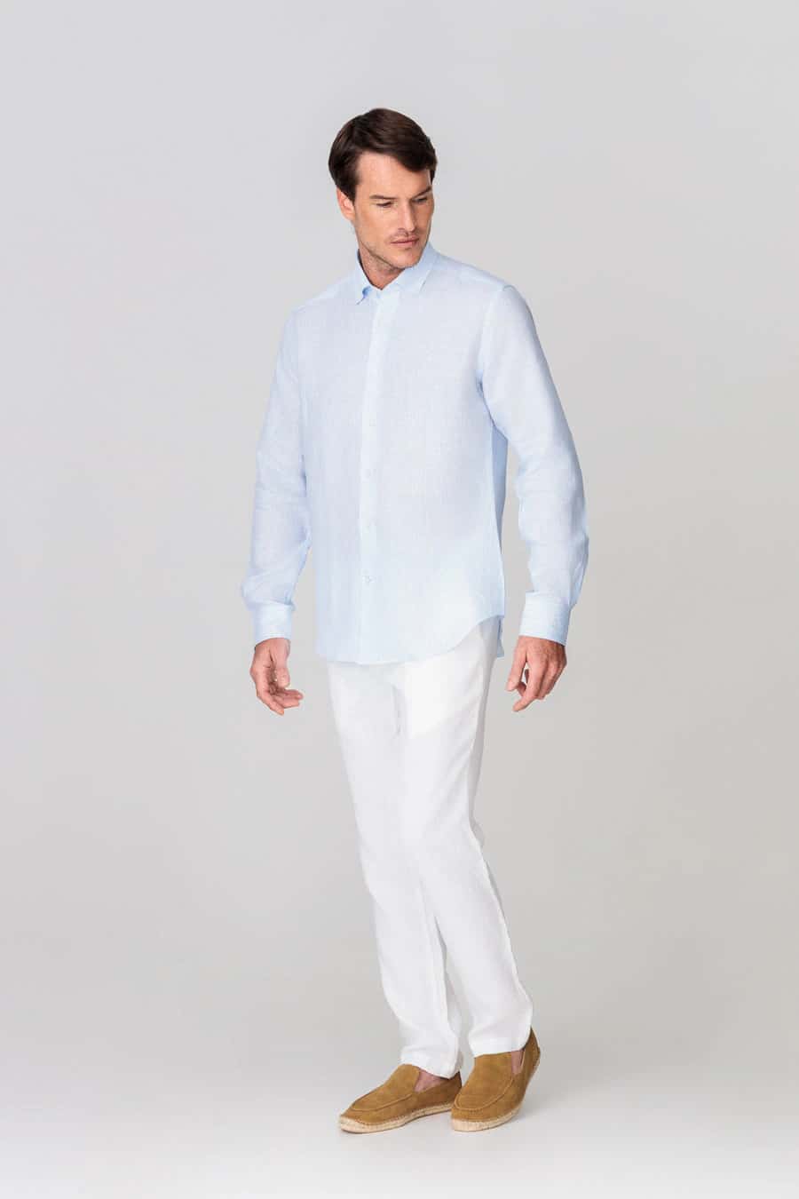 Men's linen pants white