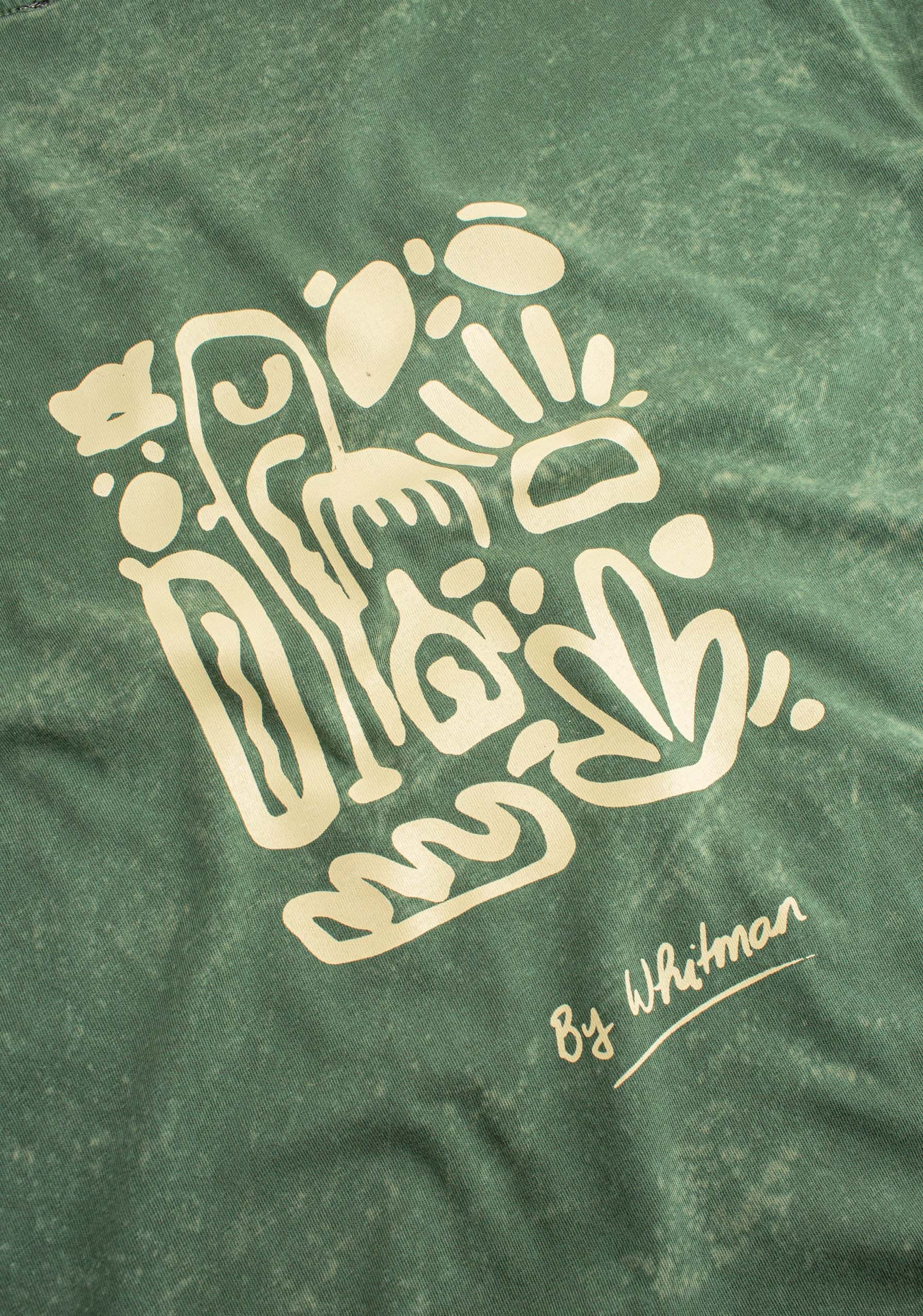 Camiseta H Clark Garment Dyed Verde - miniatura 2