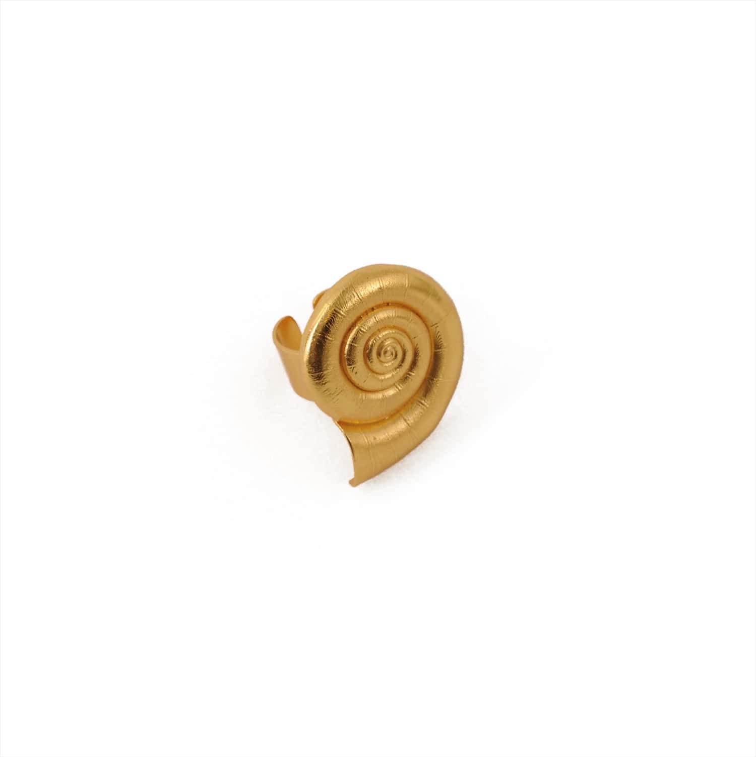 Anillo caracol Refugio dorado