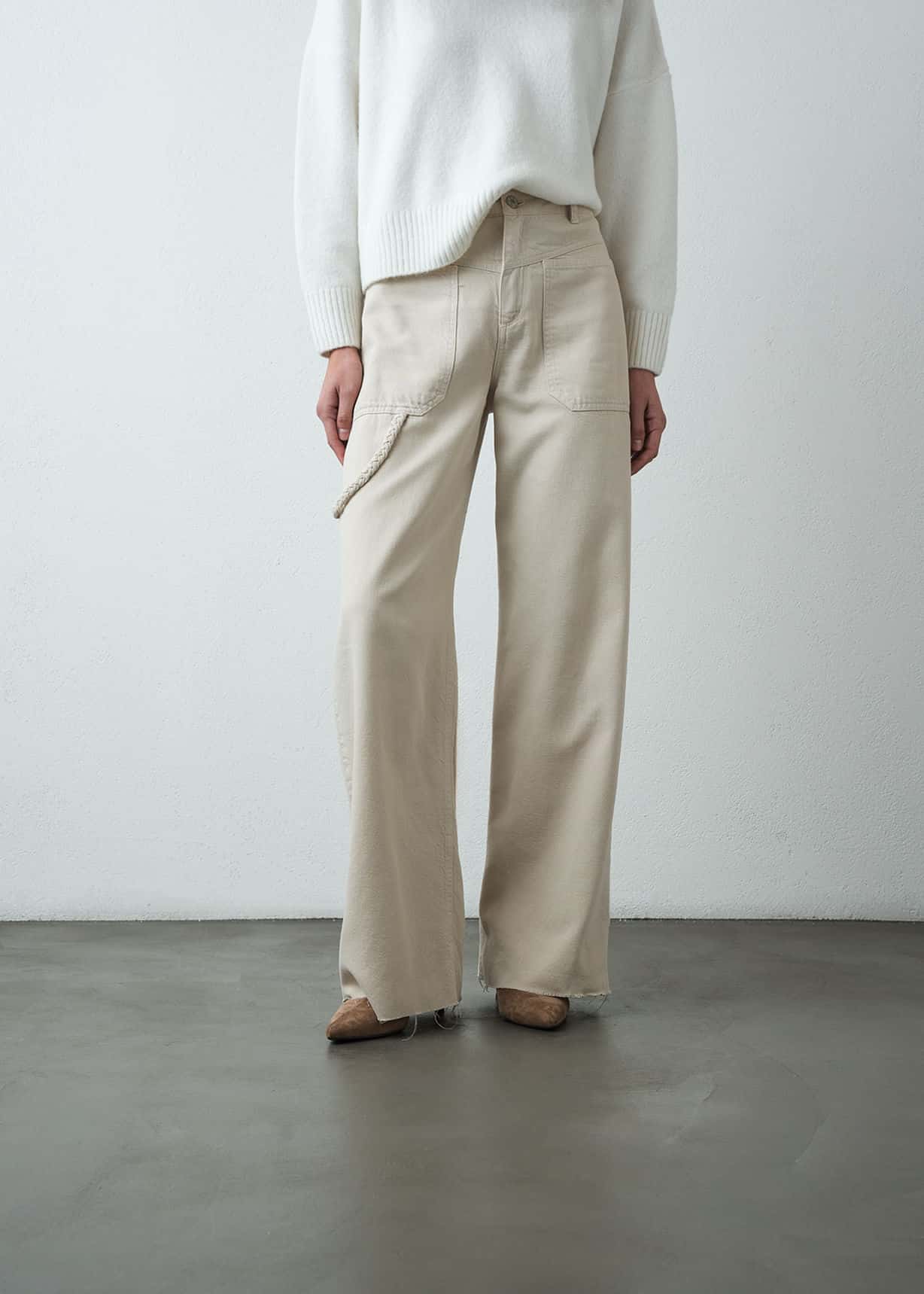 Jean Wide Leg con cargadera