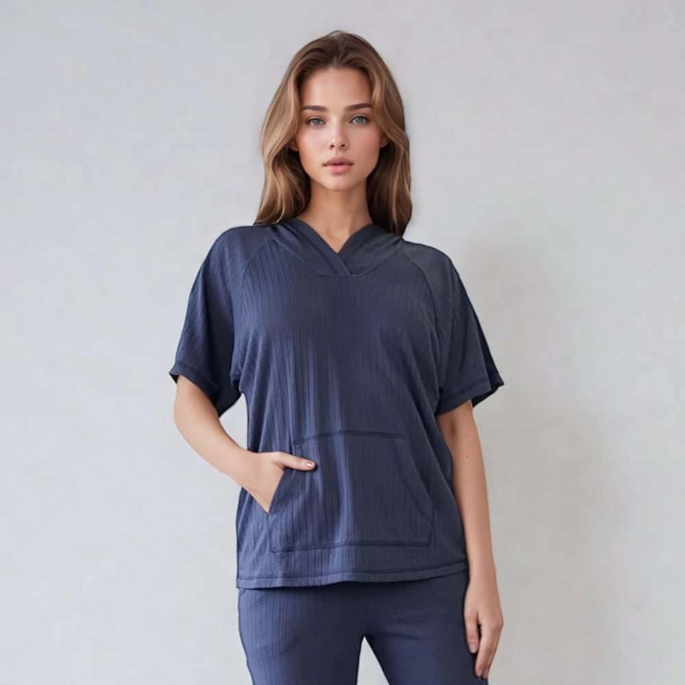 Camiseta Manga Corta con Capucha Algodón Peruano Yma