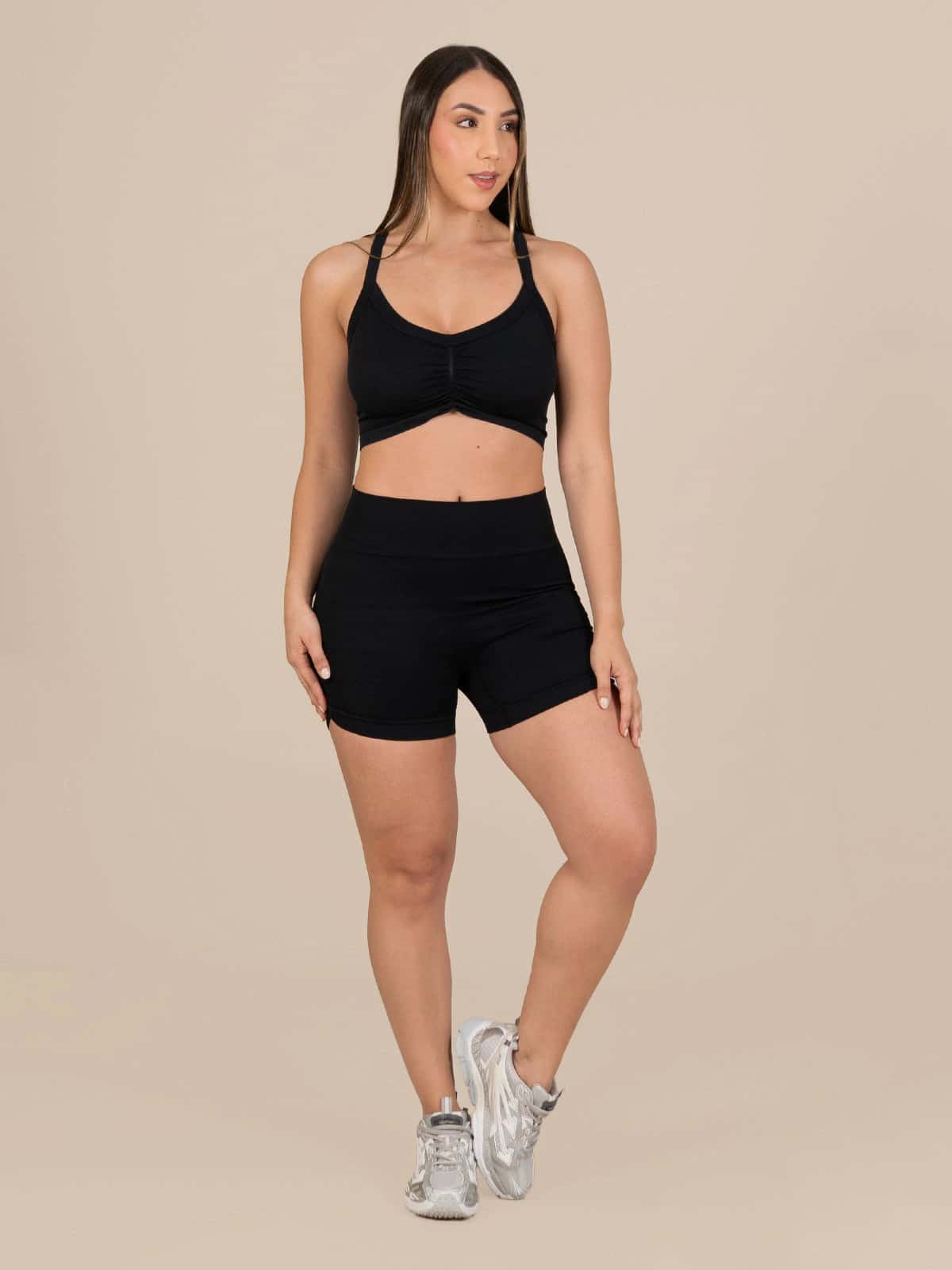 Talia short set seamless negro