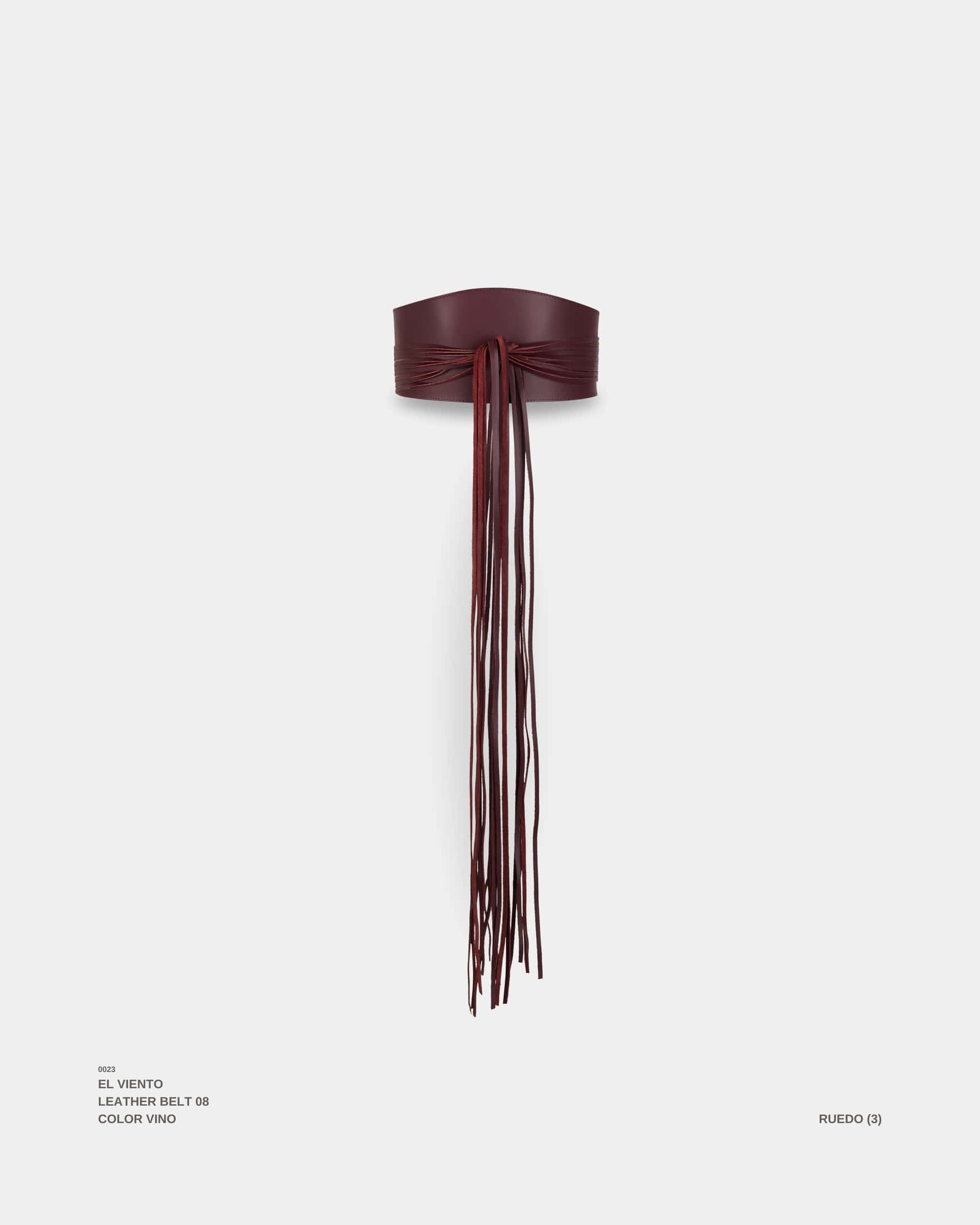 "EL VIENTO" BELT VINO - miniatura 1