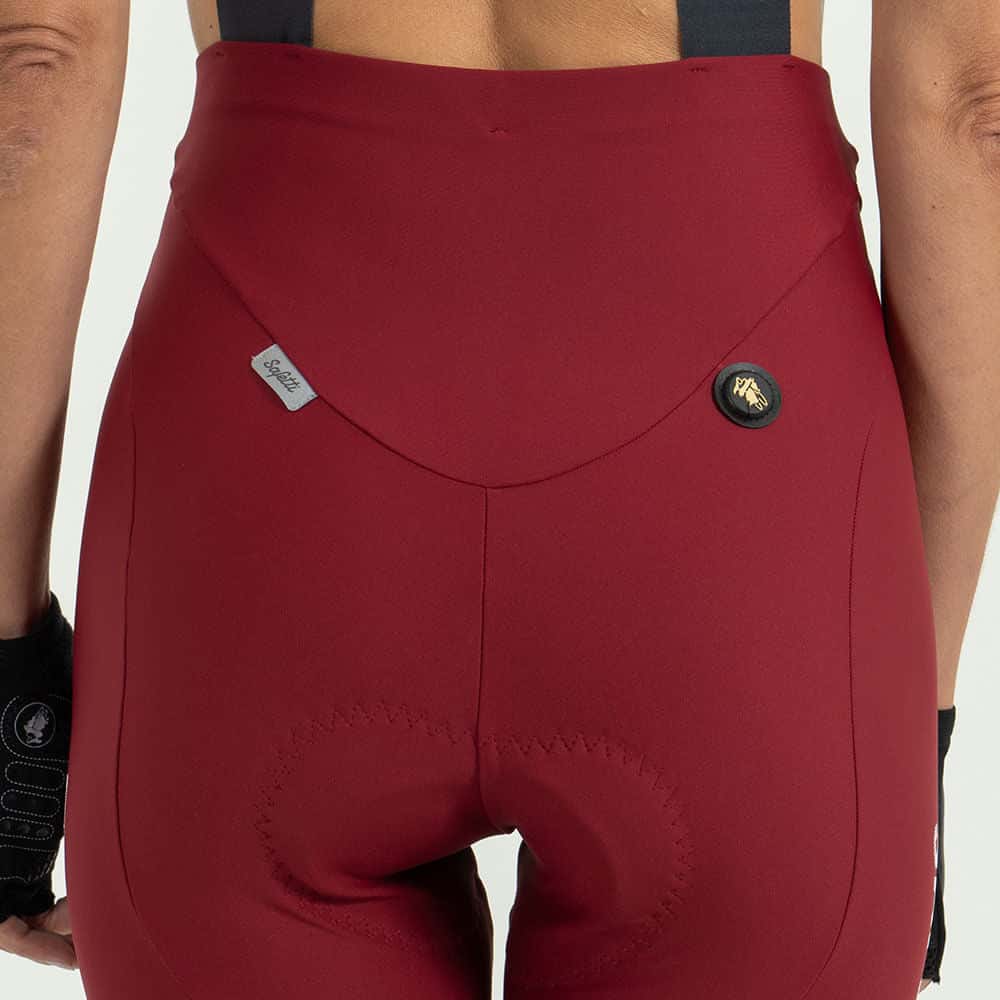 PANTALONETA CICLISMO CON CARGADERAS GIRONA TERRACOTA PARA MUJER - miniatura 3