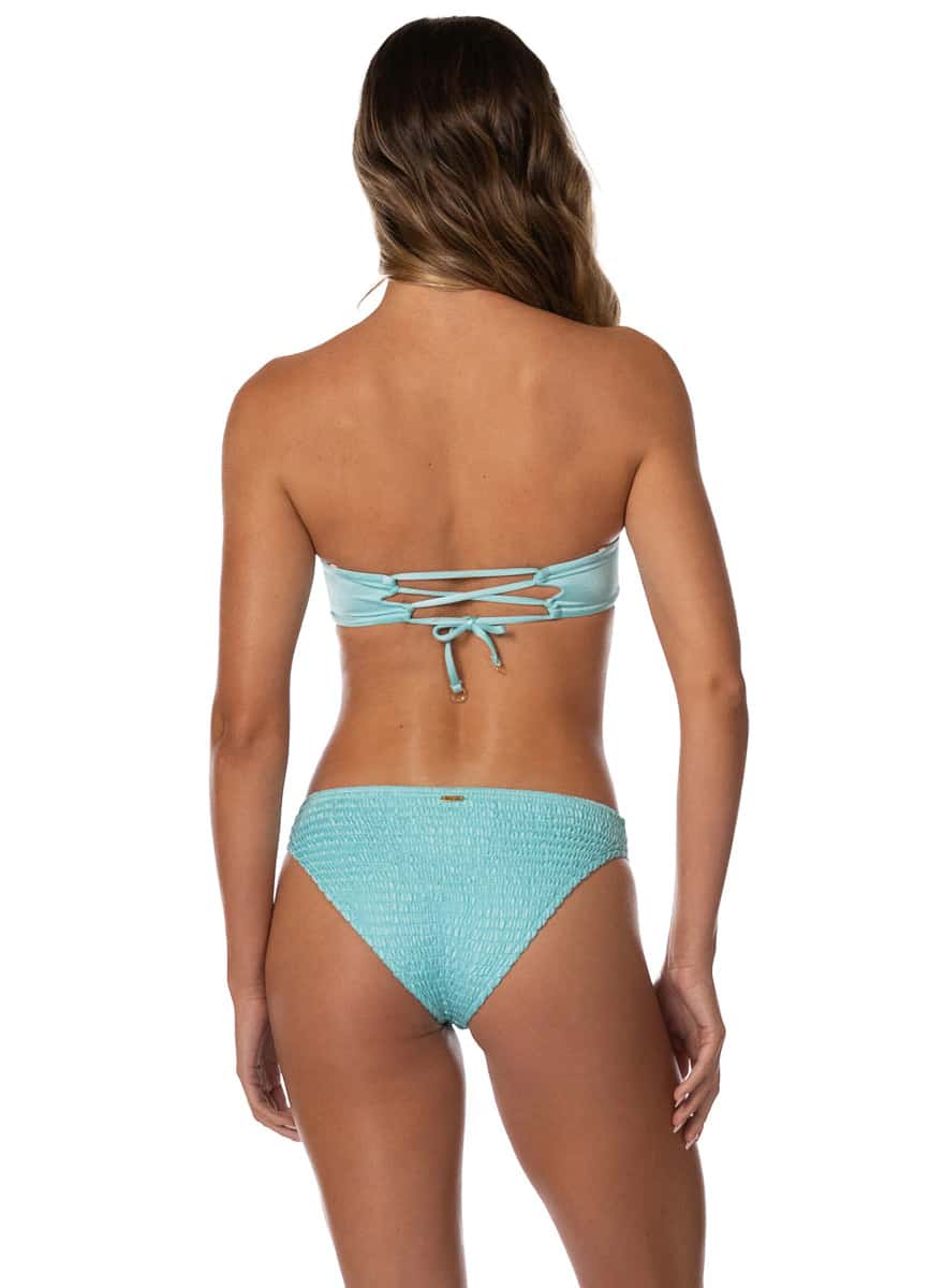 Maaji Indigo Veil Flirt Low Rise Thin Side Bikini Bottom