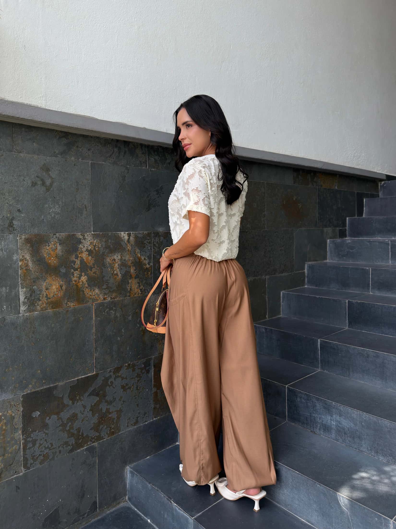PANTALON ZAIRY CAMEL - miniatura 3