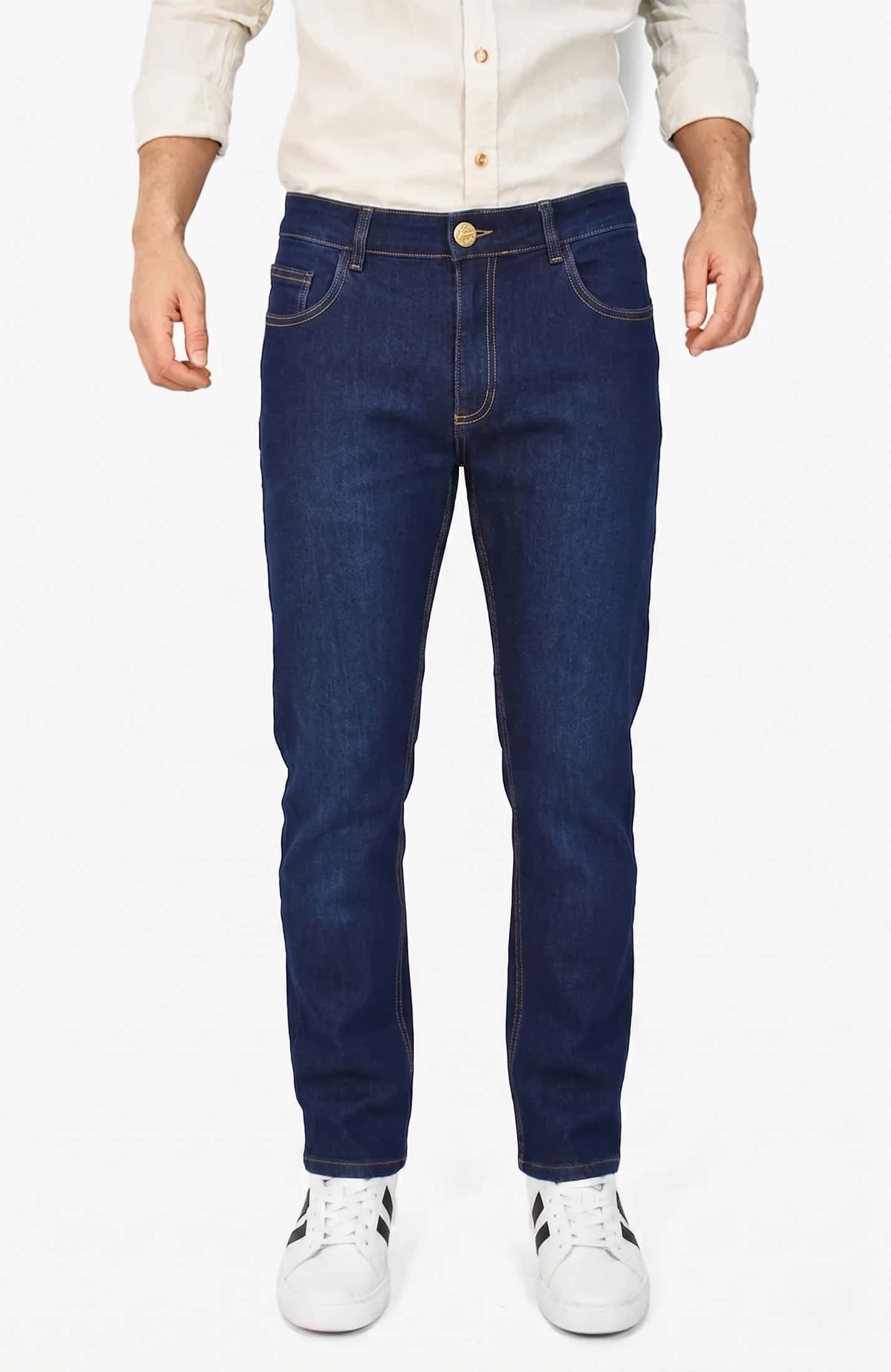 JEAN REGULAR AZUL PARA HOMBRE