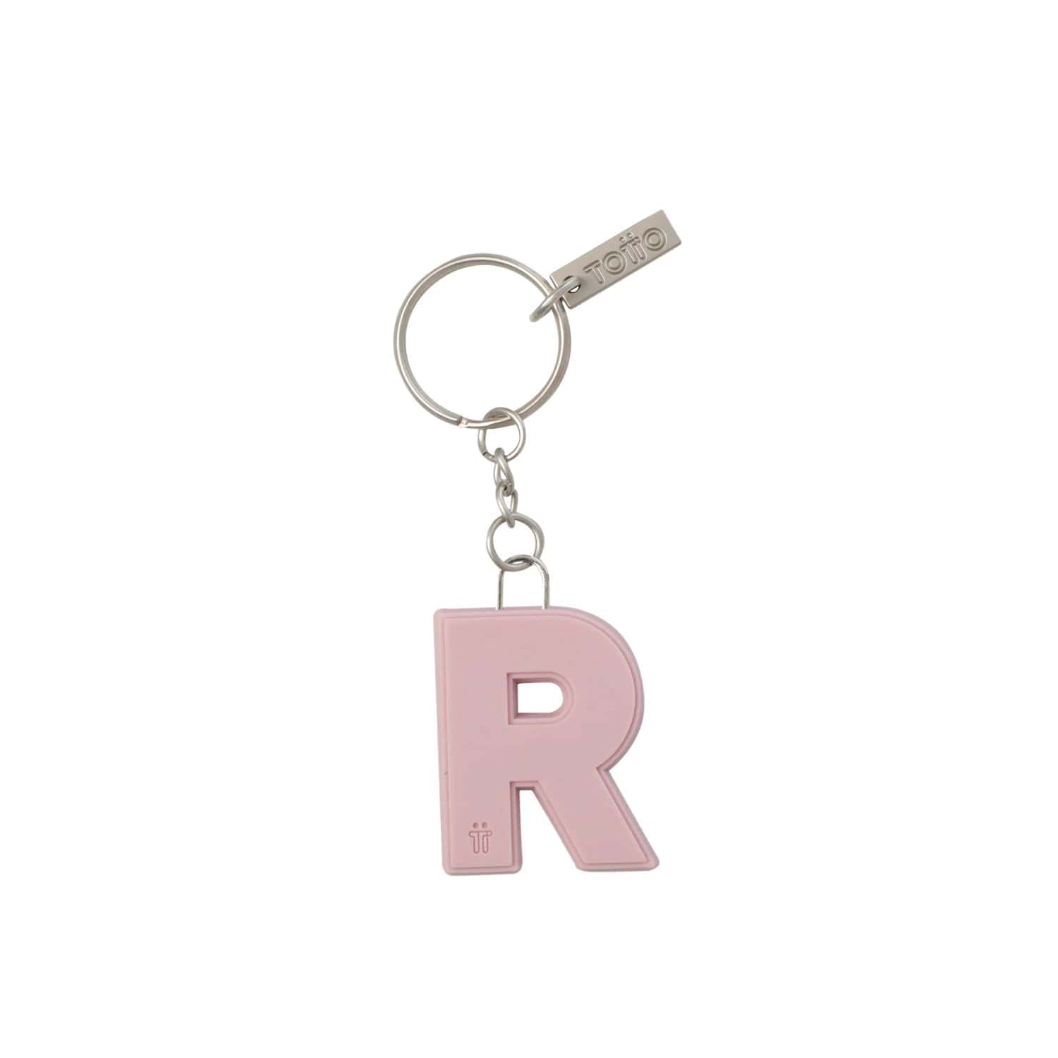 Llavero de Goma Abc color Rosado