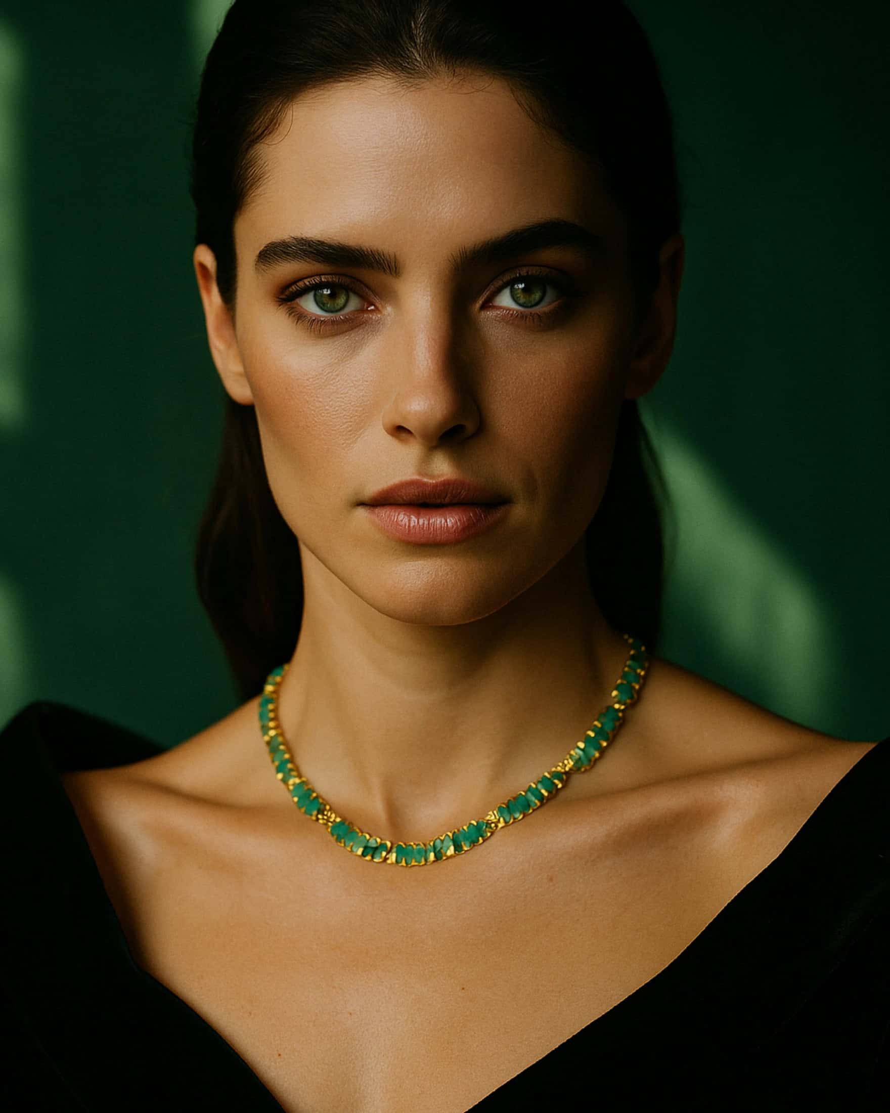 Collar módulos esmeralda - miniatura 2