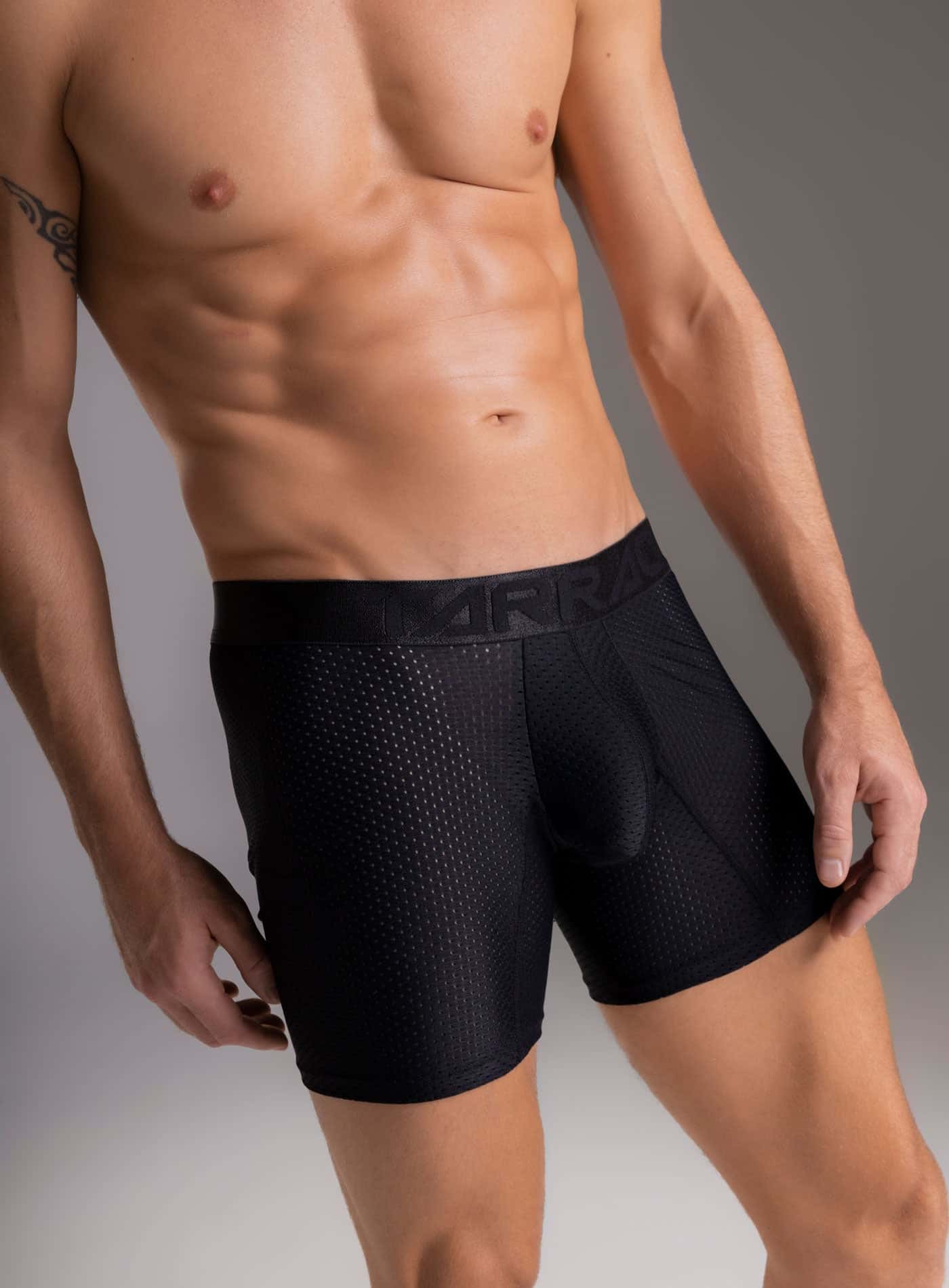 BOXER LARGO MICROFIBRA MALLA