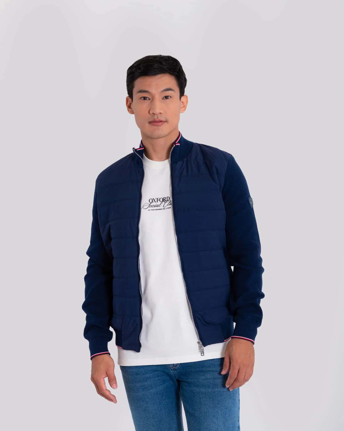 Chaqueta azul para hombre