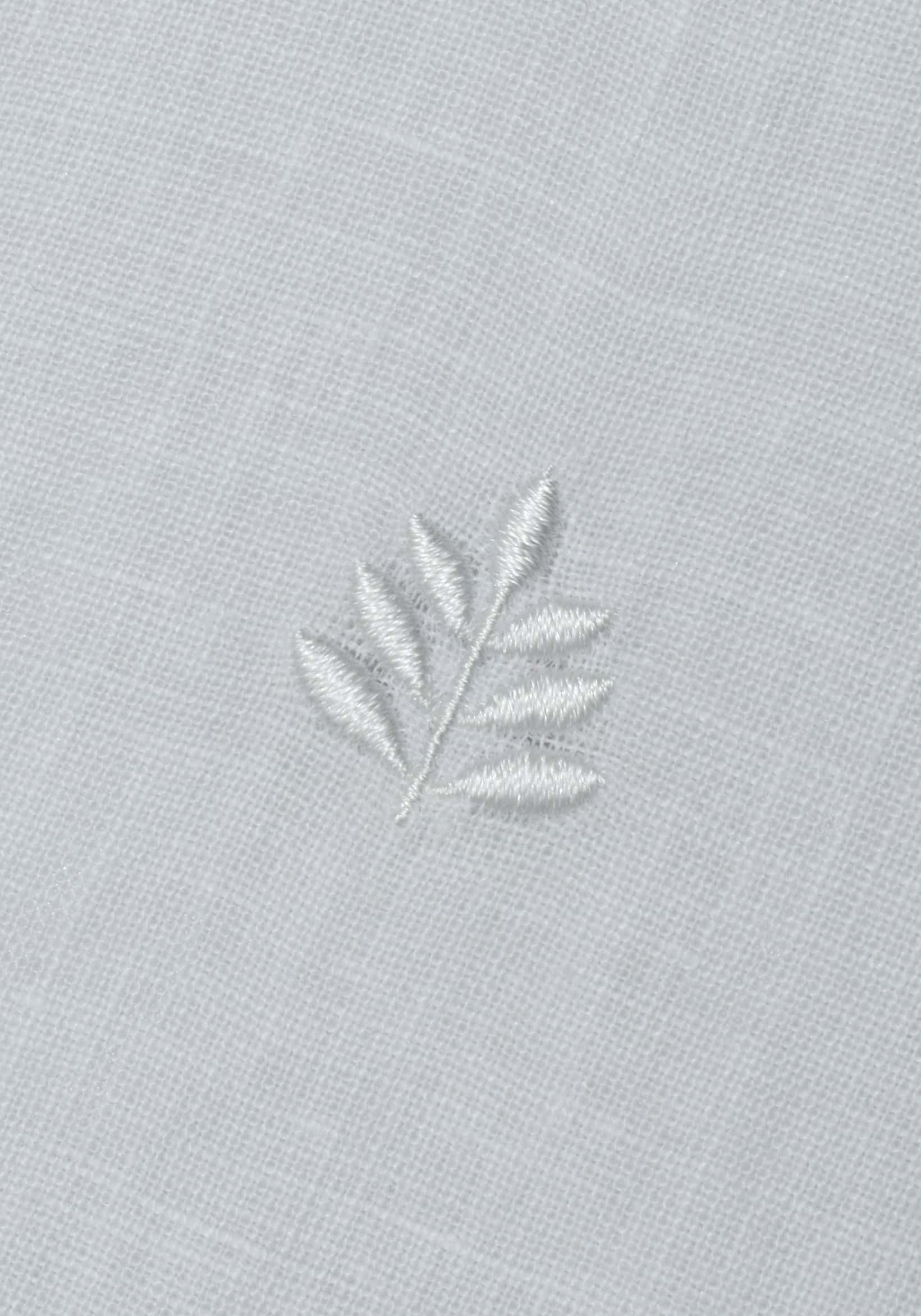 Camisa Lino Cuello Nerú Blanco - miniatura 2