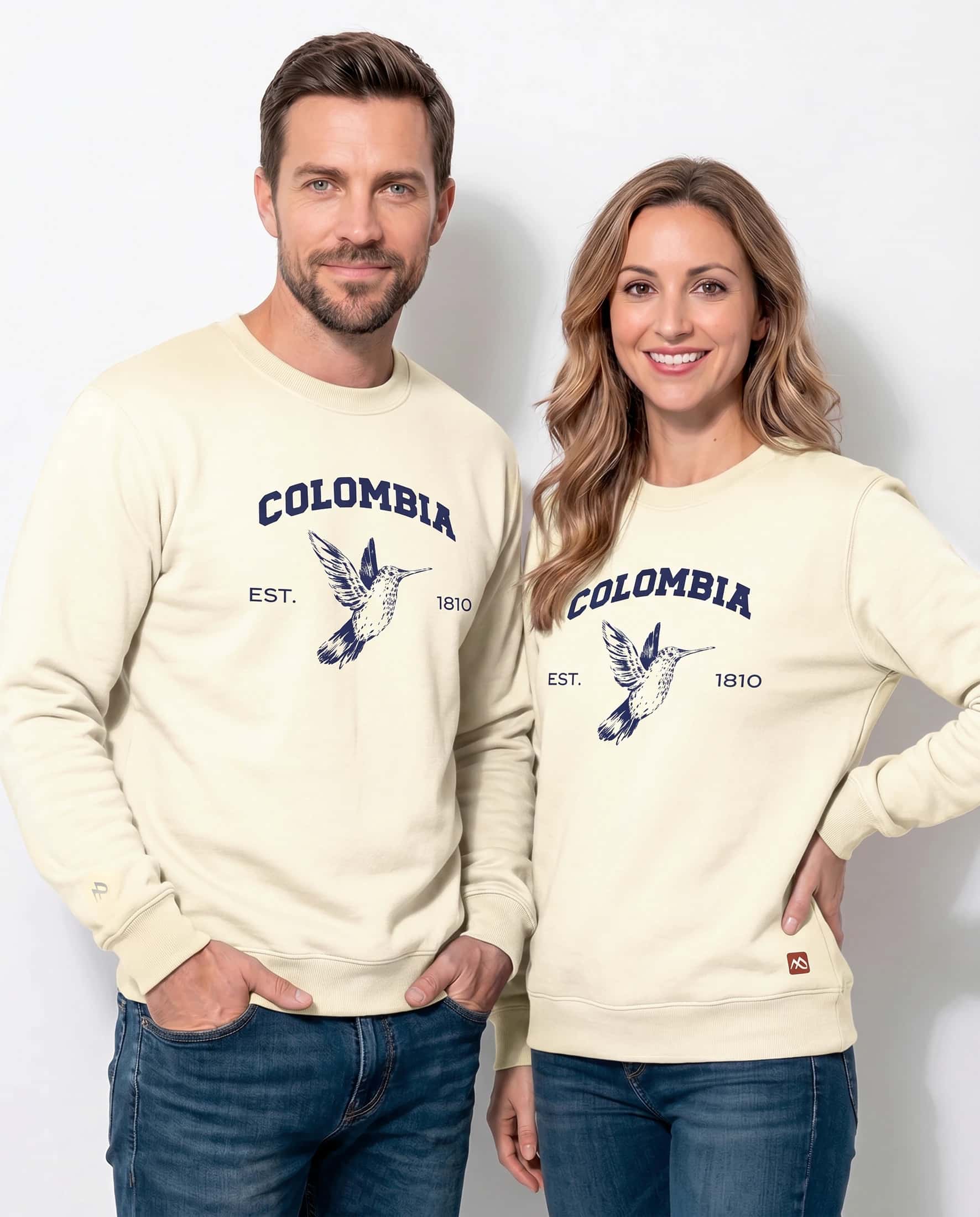 Buzo Unisex Colibrí Marfil