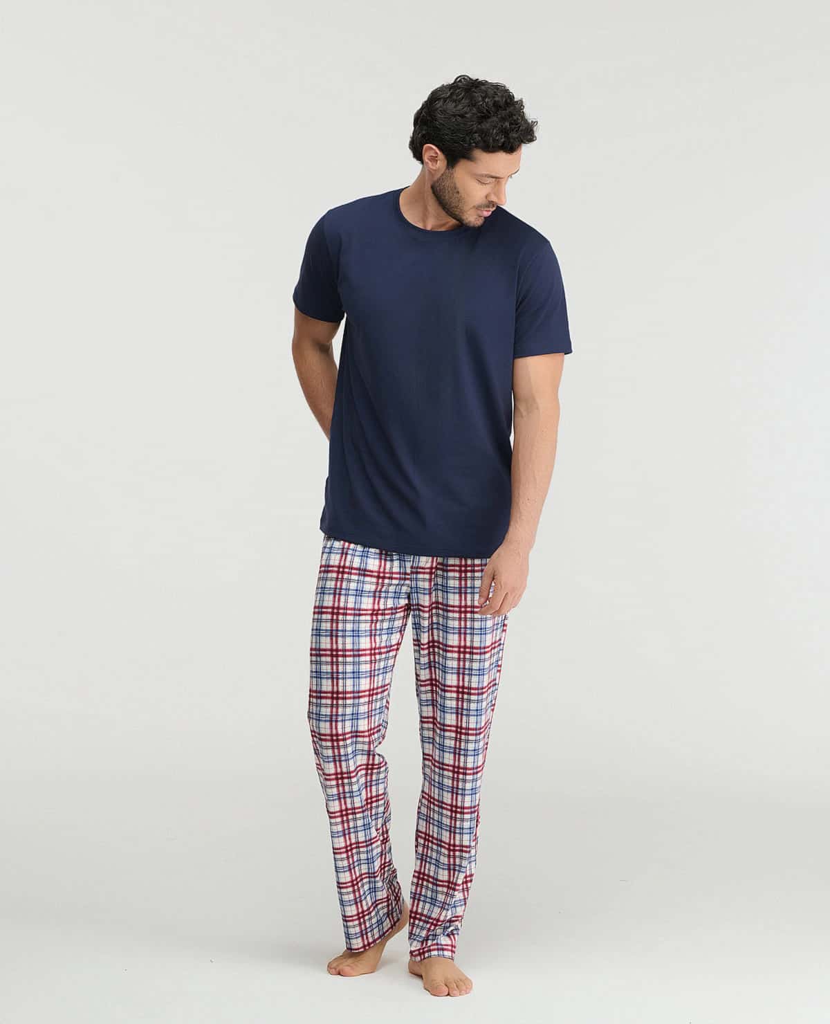 Pijama de Pantalón para Hombre | Manga Corta | Silueta Amplia