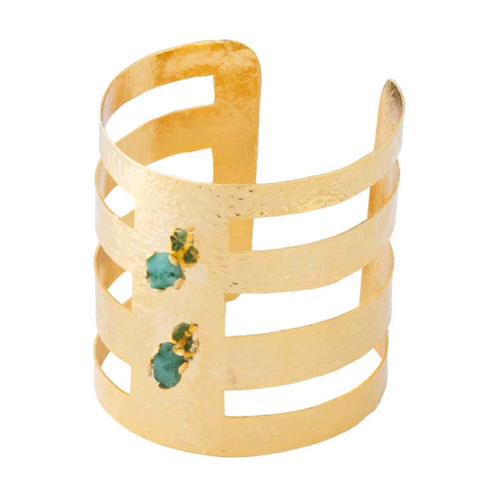 Pulsera Brazalete Rey Esmeralda
