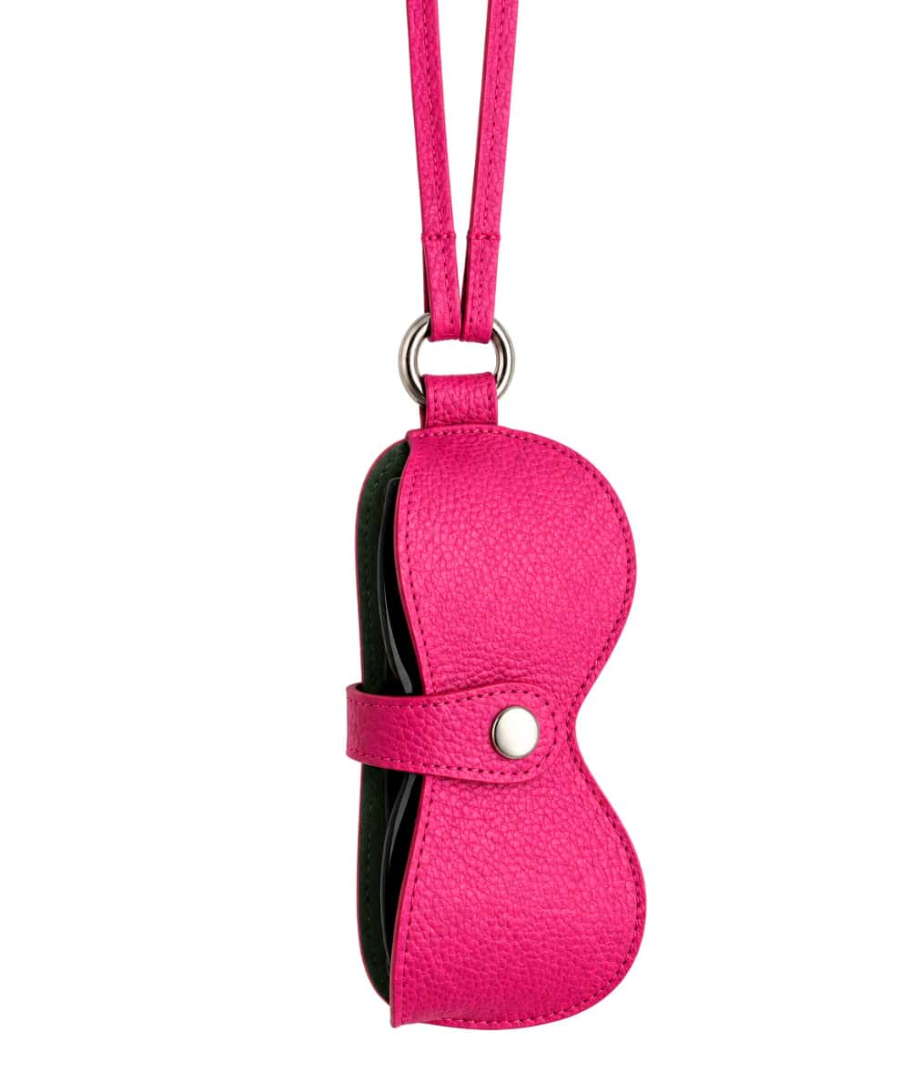 Estuche de Gafas Maxi Fucsia en Cuero - miniatura 2