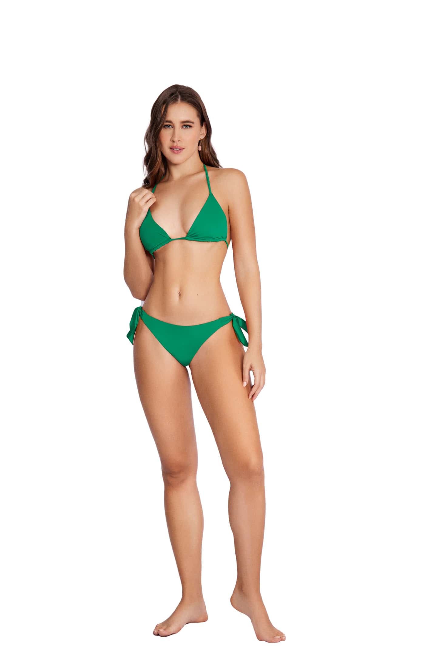 TOP BIKINI TRIANGULO VERDE