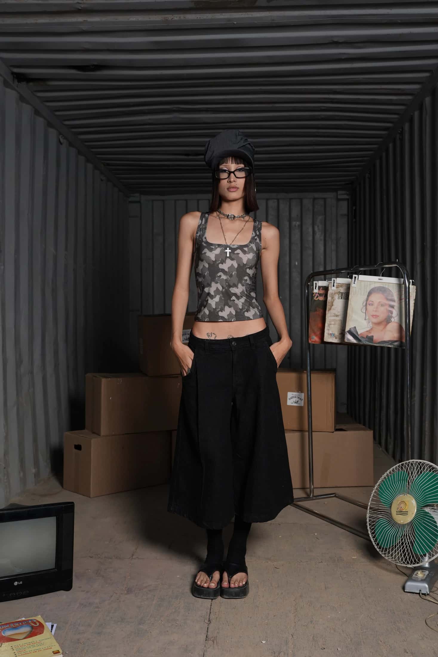 TAILORED JORTS NEGRO - miniatura 1