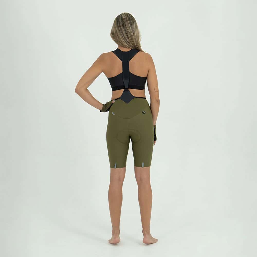 PANTALONETA CICLISMO TOSCANA 2.0 + OLIVA PARA MUJER - miniatura 2