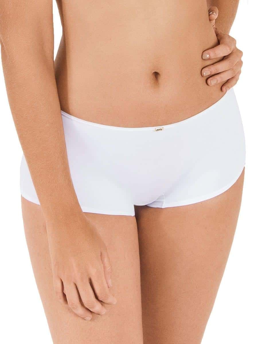 Bóxer Básico Para Muje Blanco