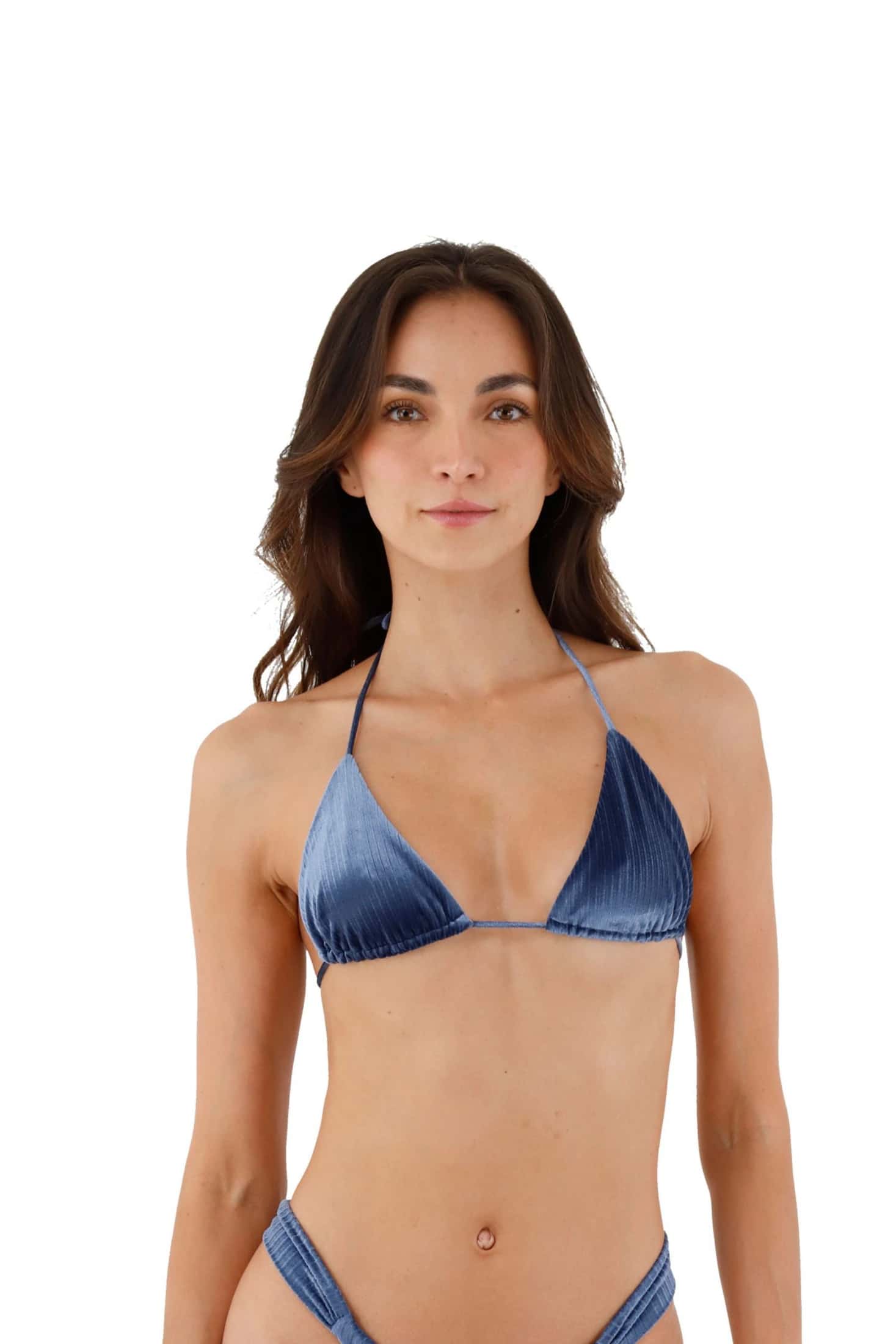 Velvet Deep Blue Basal Triangle