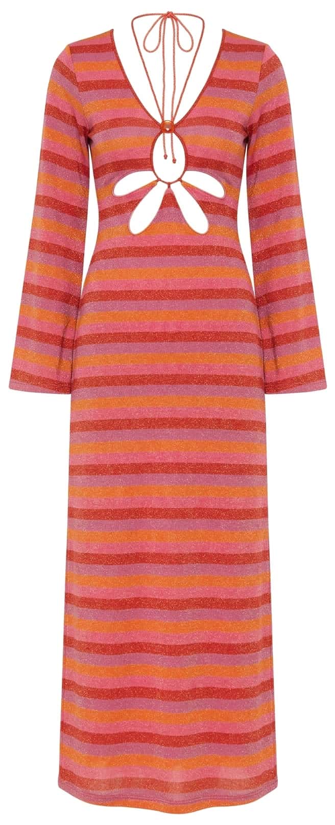 DALI DRESS RASPBERRY RAINBOW