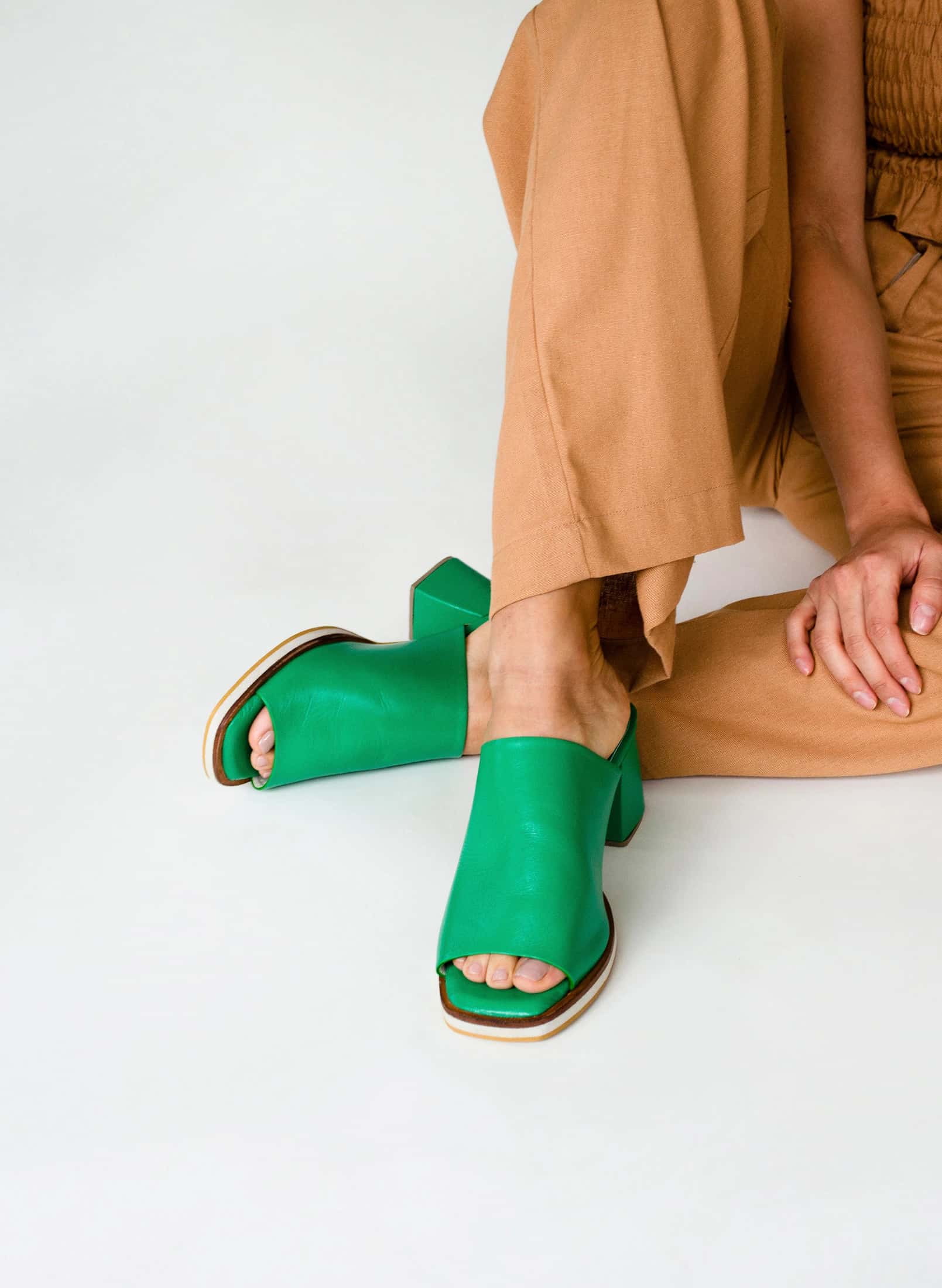 Libra Mule Sandals - Kelly / Emerald Green