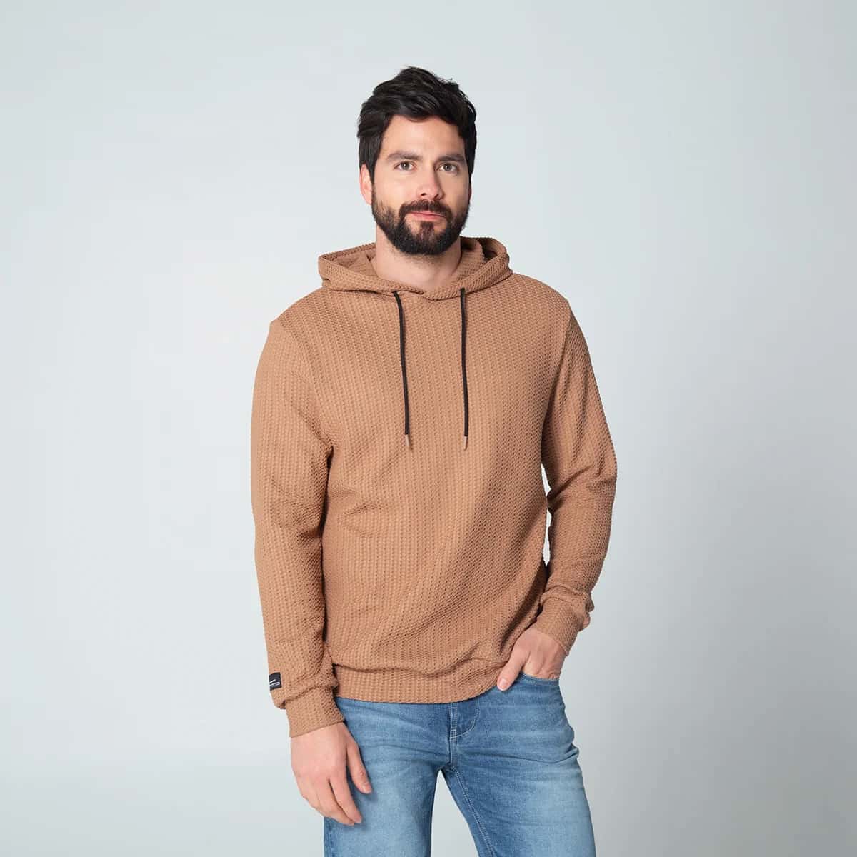 Buzo Hoddie Regular Moca