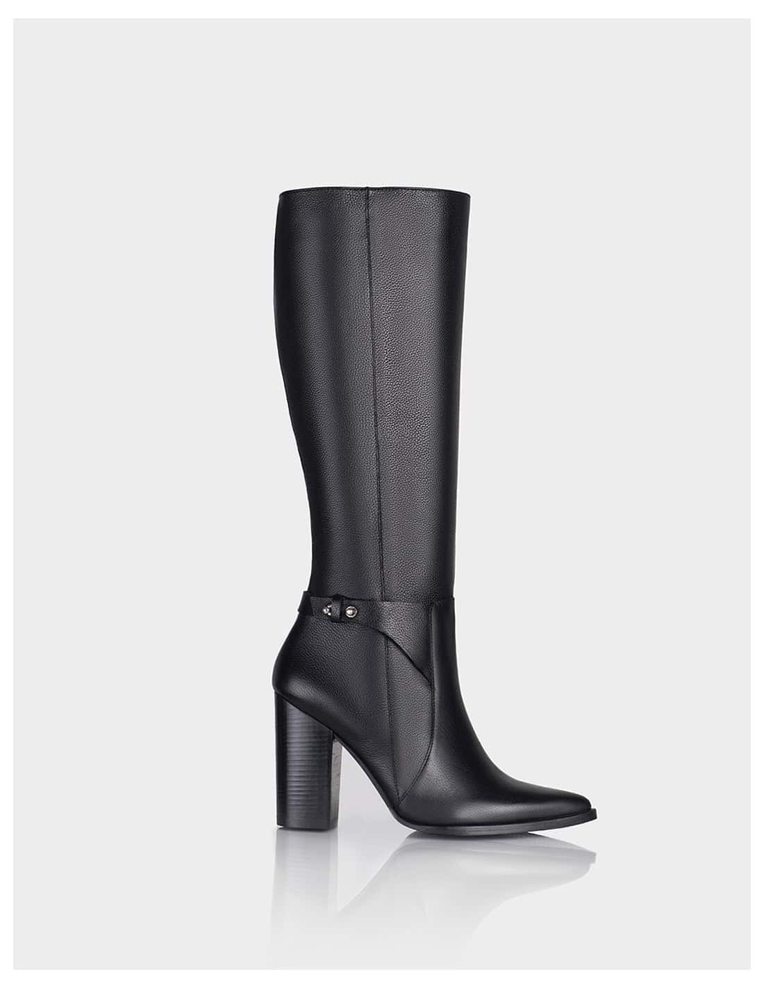 Bota Odeth Cuero Negro