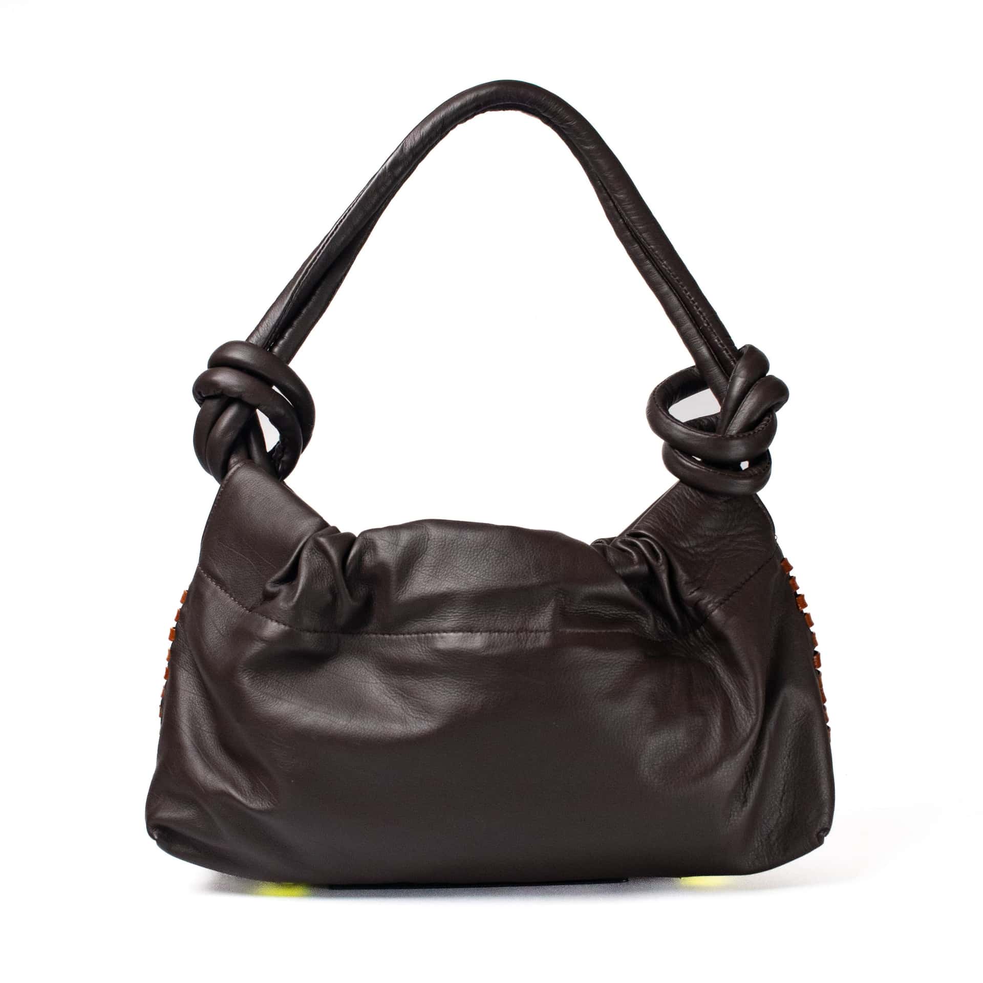 CHUNKIE baguette BAG - chocolate x honey weave
