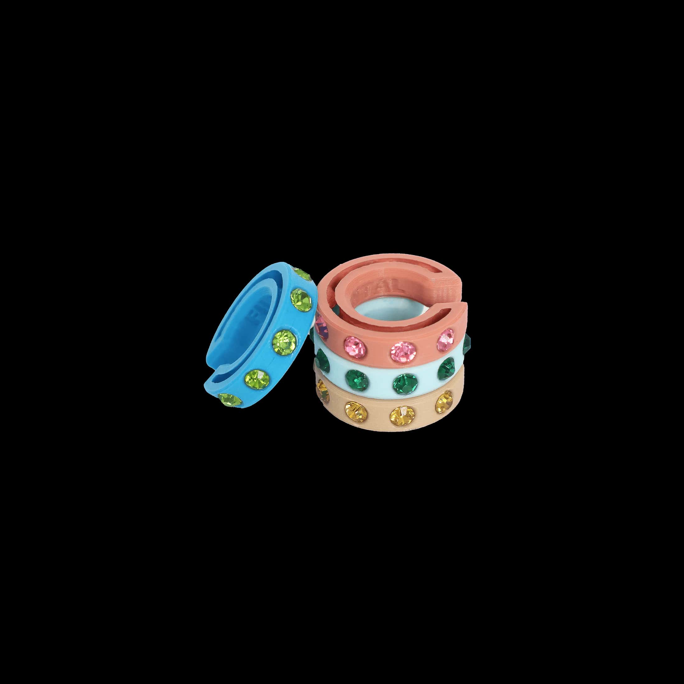 EAR CUFFS CON CRISTALES SET X3