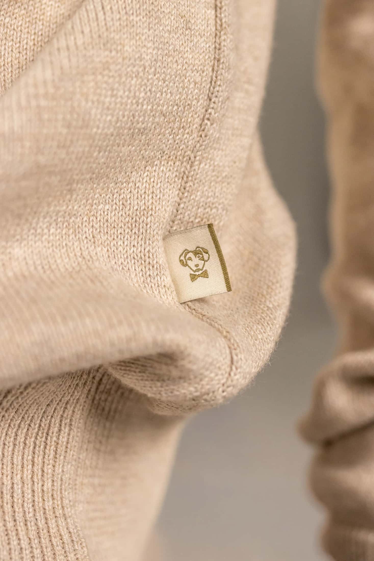 Halfzip Algodon Peinado Antiarrugas Marfil - miniatura 4