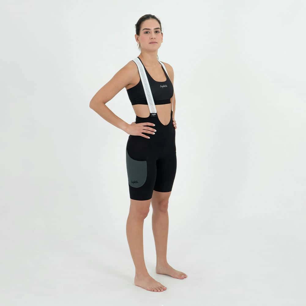 PANTALONETA CICLISMO EVANS CARGO GRIGIO PARA MUJER - miniatura 1