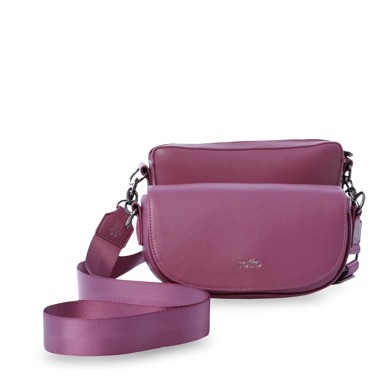 Set X 2 Bolsos para Mujer Style tipo Crossbody Pequeño Rosado Rose