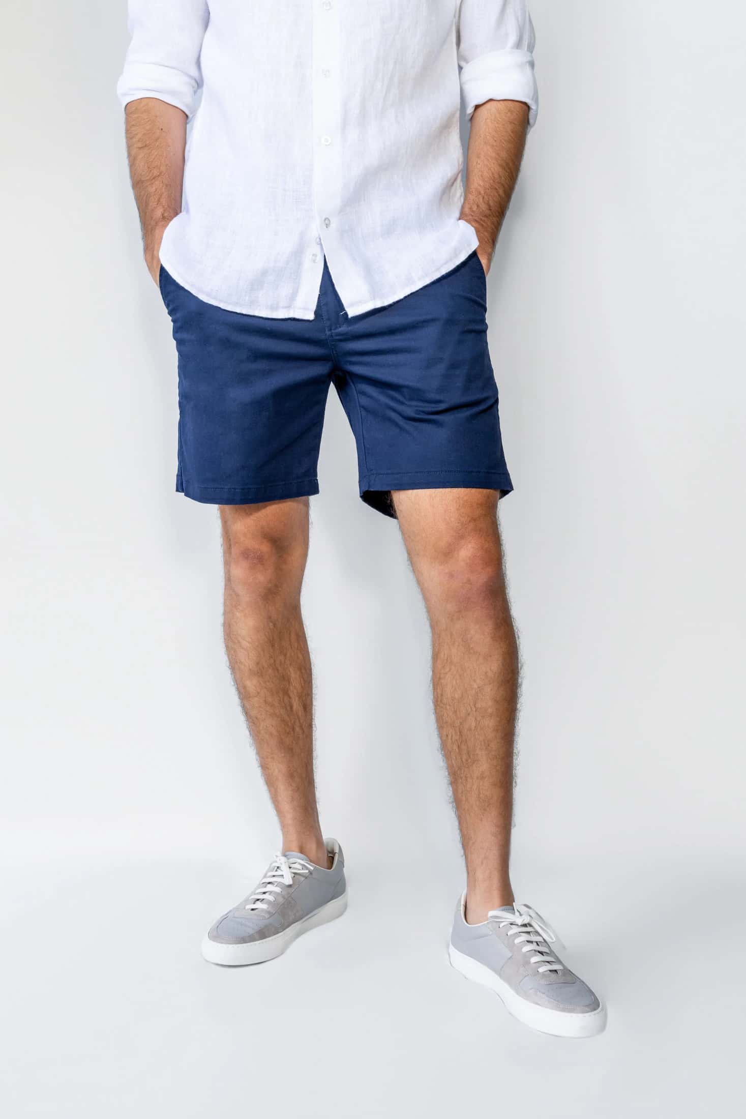 Bermuda Elastica Azul Navy