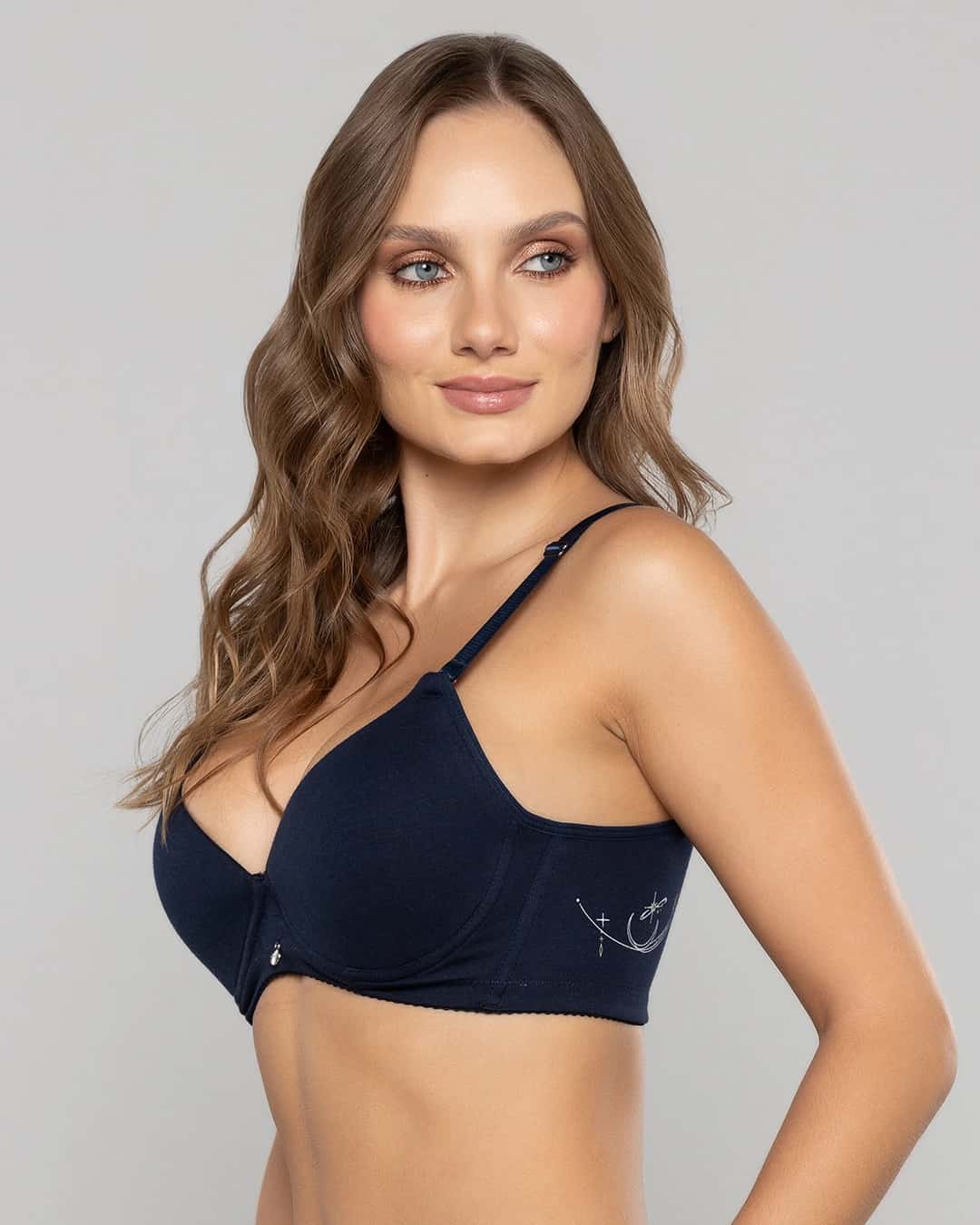 Brasier en algodón espalda estampada Ref. 418 - miniatura 3