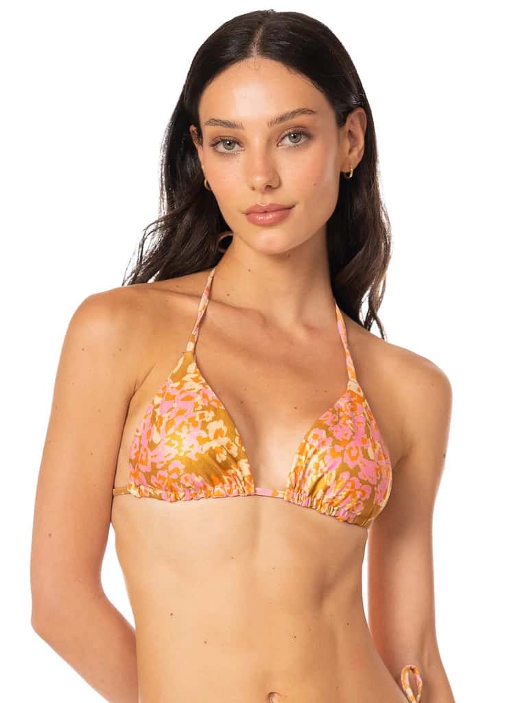 Maaji Cheetah Sun Balmy Sliding Triangle Bikini Top - miniatura 2