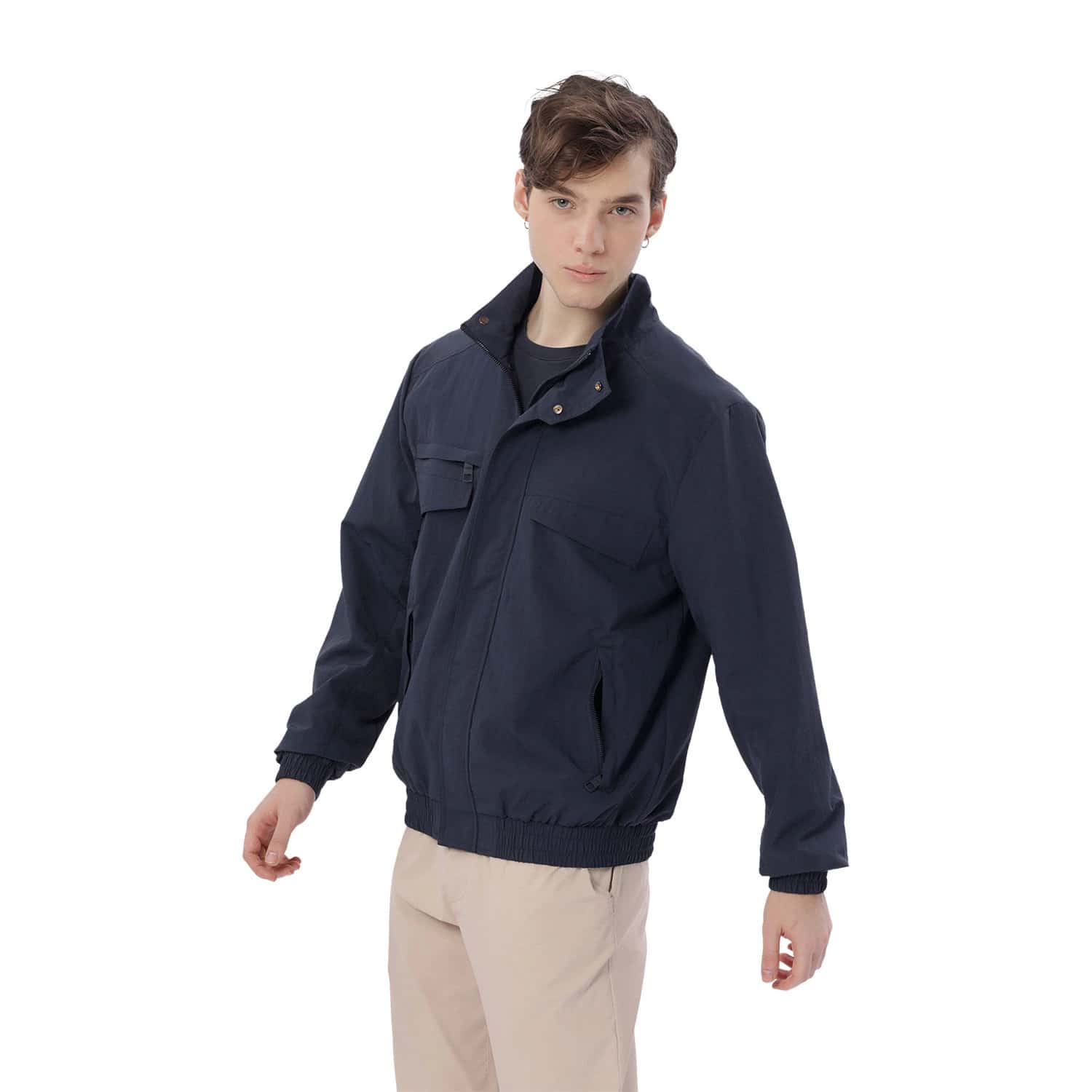 Chaqueta tipo Bomber para Hombre Alea Azul
